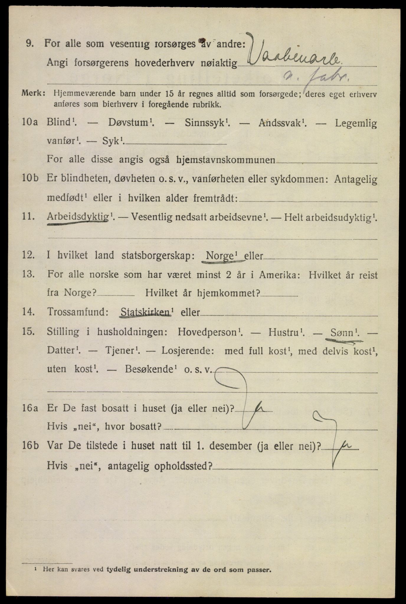 SAKO, 1920 census for Øvre Sandsvær, 1920, p. 5579