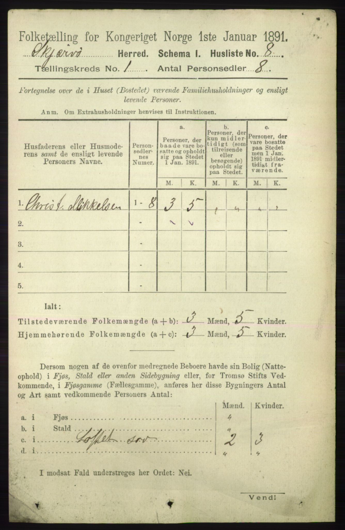 RA, 1891 census for 1941 Skjervøy, 1891, p. 26
