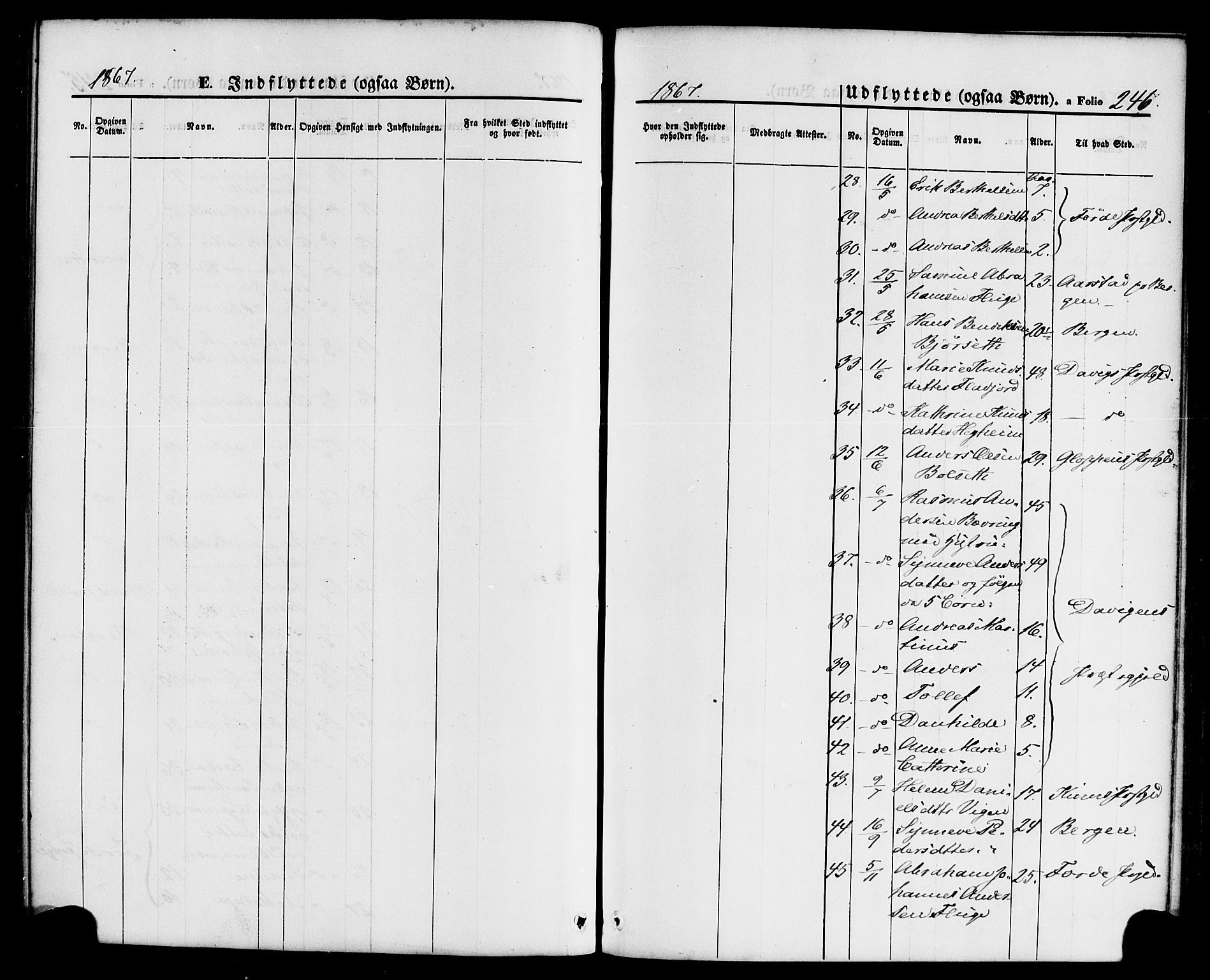 Jølster sokneprestembete, AV/SAB-A-80701/H/Haa/Haaa/L0011: Parish register (official) no. A 11, 1866-1881, p. 246