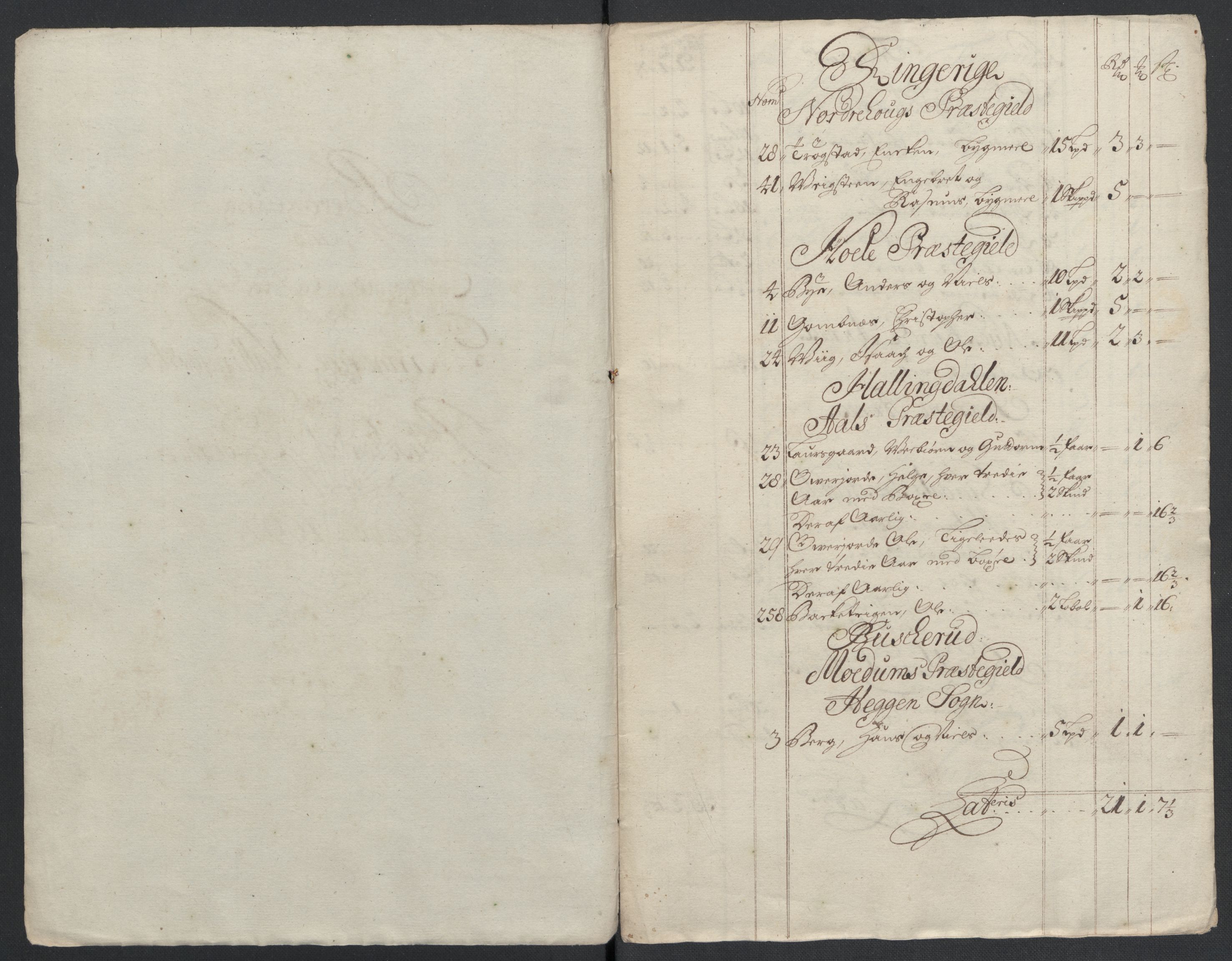 Rentekammeret inntil 1814, Reviderte regnskaper, Fogderegnskap, RA/EA-4092/R22/L1454: Fogderegnskap Ringerike, Hallingdal og Buskerud, 1697, p. 28