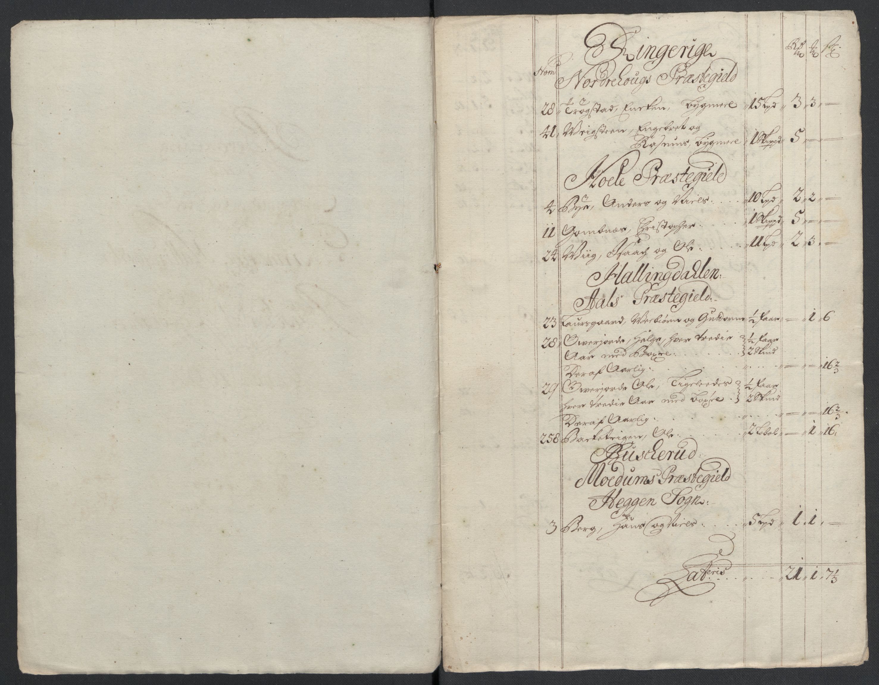 Rentekammeret inntil 1814, Reviderte regnskaper, Fogderegnskap, AV/RA-EA-4092/R22/L1454: Fogderegnskap Ringerike, Hallingdal og Buskerud, 1697, p. 28