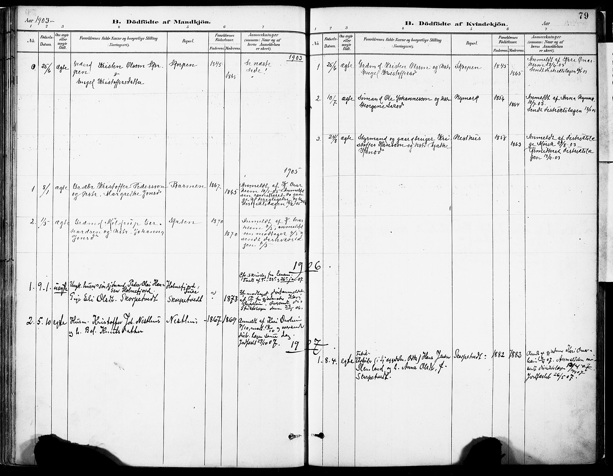 Tysnes sokneprestembete, AV/SAB-A-78601/H/Haa: Parish register (official) no. C 1, 1887-1912, p. 79