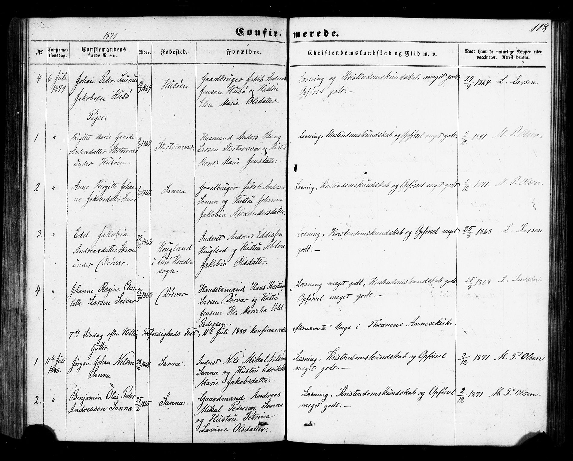 Ministerialprotokoller, klokkerbøker og fødselsregistre - Nordland, SAT/A-1459/840/L0579: Parish register (official) no. 840A01, 1863-1887, p. 118