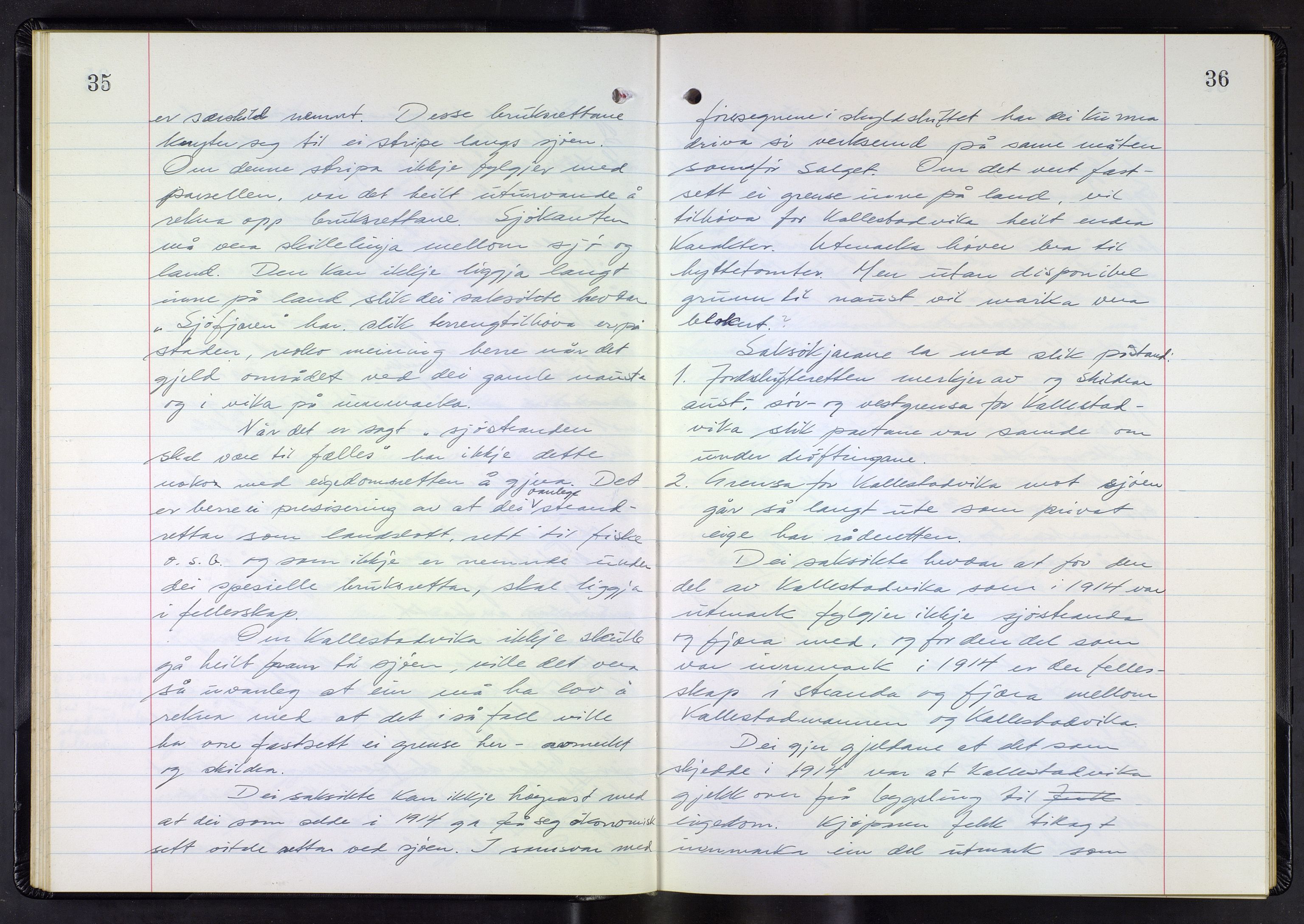 Hordaland jordskiftedøme - III Midhordland jordskiftedistrikt, AV/SAB-A-7001/A/Aa/L0042: Forhandlingsprotokoll, 1969-1973, p. 35-36