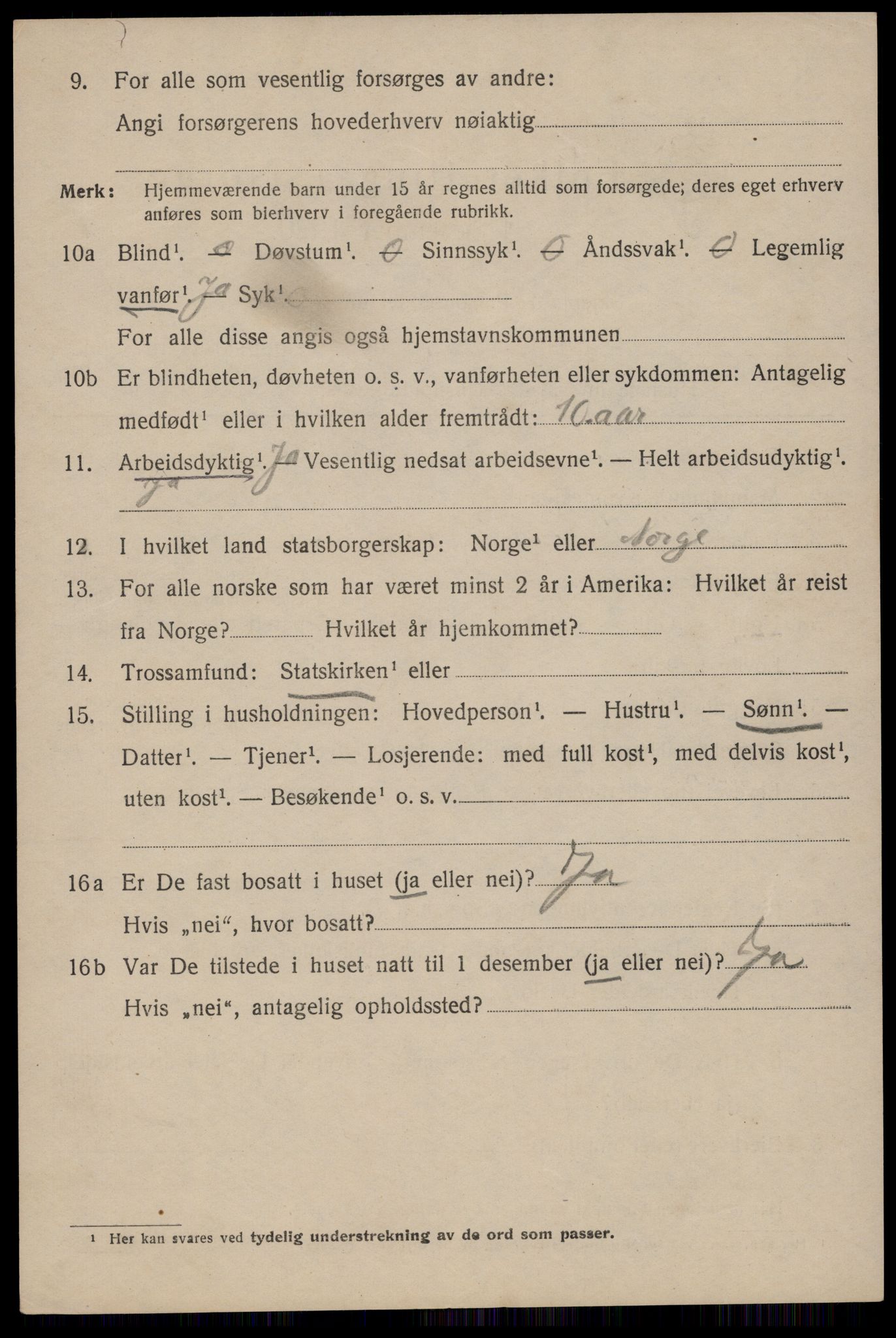 SAST, 1920 census for Egersund town, 1920, p. 8513