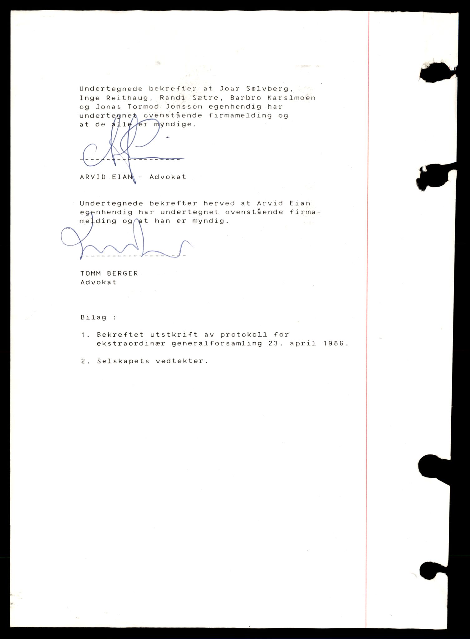 Heggen og Frøland tingrett, AV/SAT-A-10208/K/Ka/Kab/L0006: Aksjeselskap, I – P, 1944-1990, p. 2