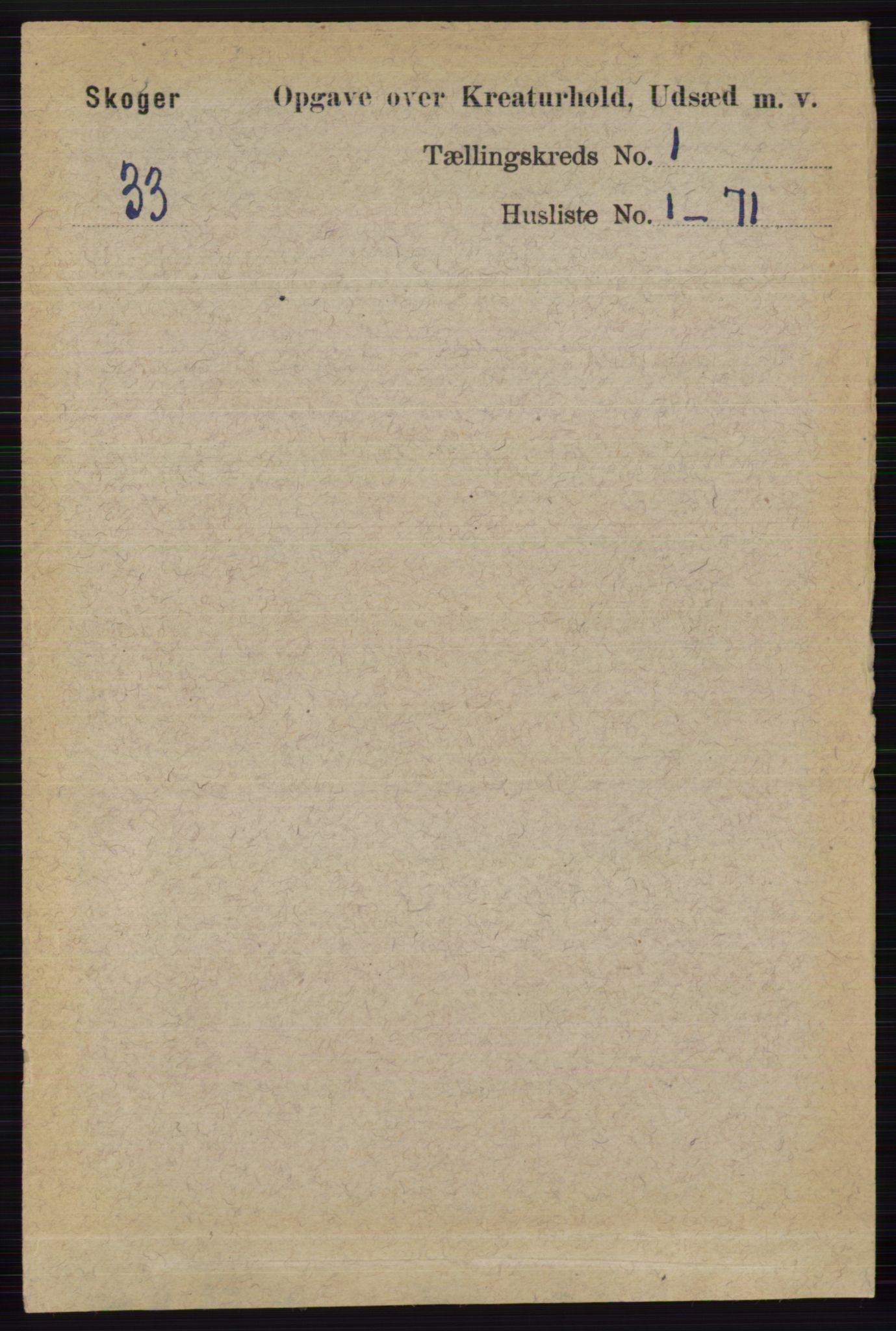 RA, 1891 census for 0712 Skoger, 1891, p. 4313