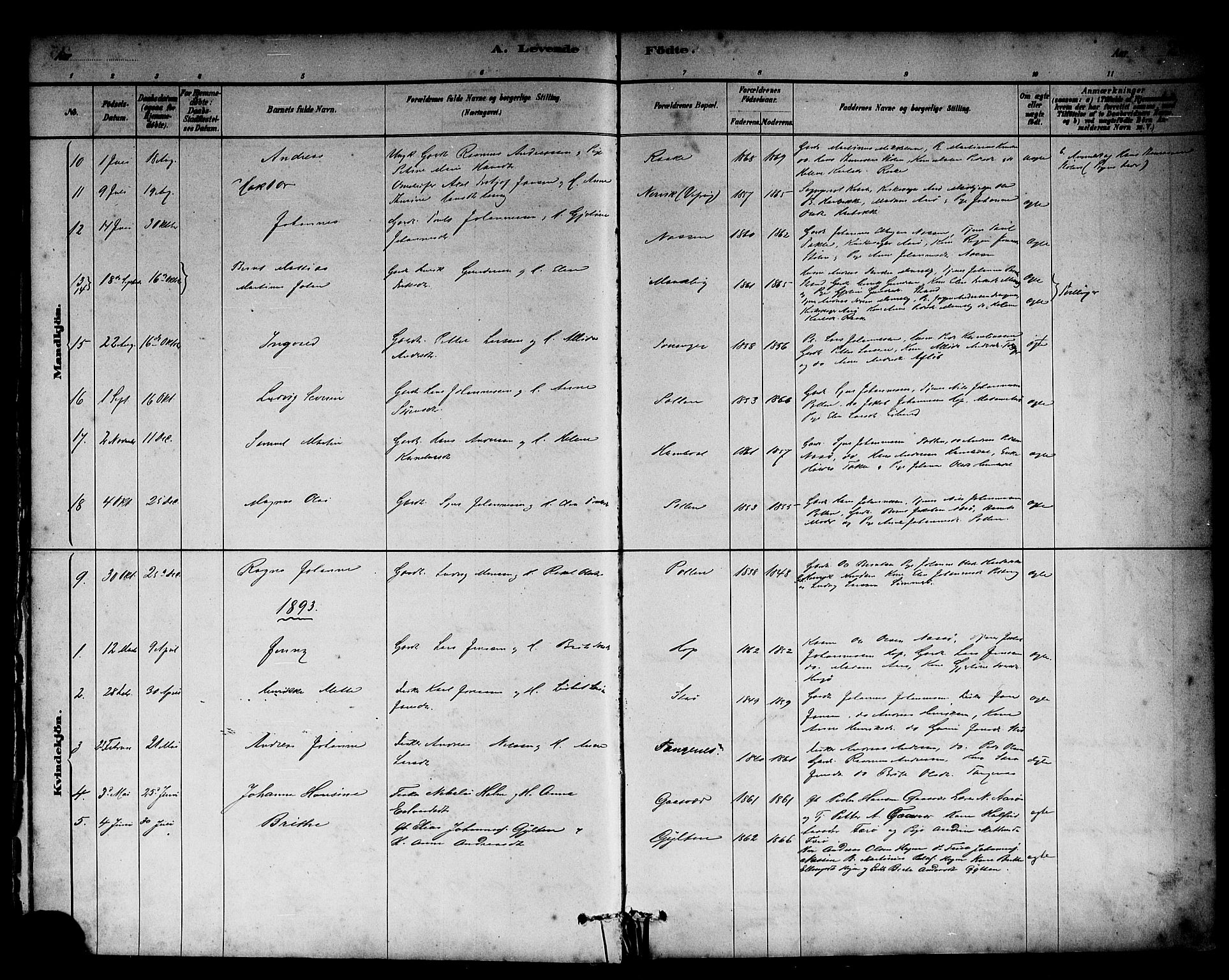 Solund sokneprestembete, SAB/A-81401: Parish register (official) no. A 1, 1881-1902, p. 26