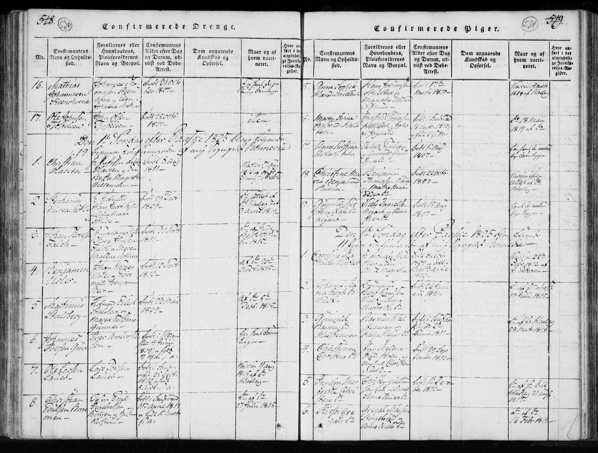 Kongsberg kirkebøker, AV/SAKO-A-22/F/Fa/L0008: Parish register (official) no. I 8, 1816-1839, p. 530-531