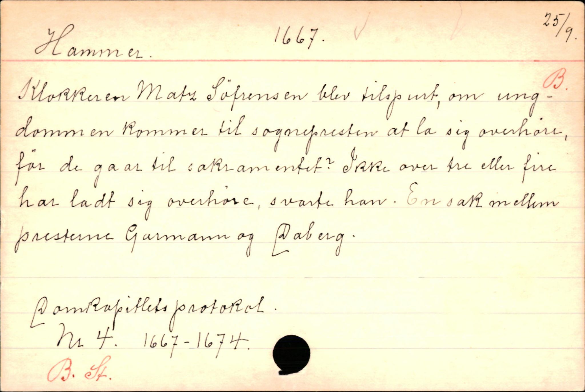 Haugen, Johannes - lærer, AV/SAB-SAB/PA-0036/01/L0001: Om klokkere og lærere, 1521-1904, p. 4666