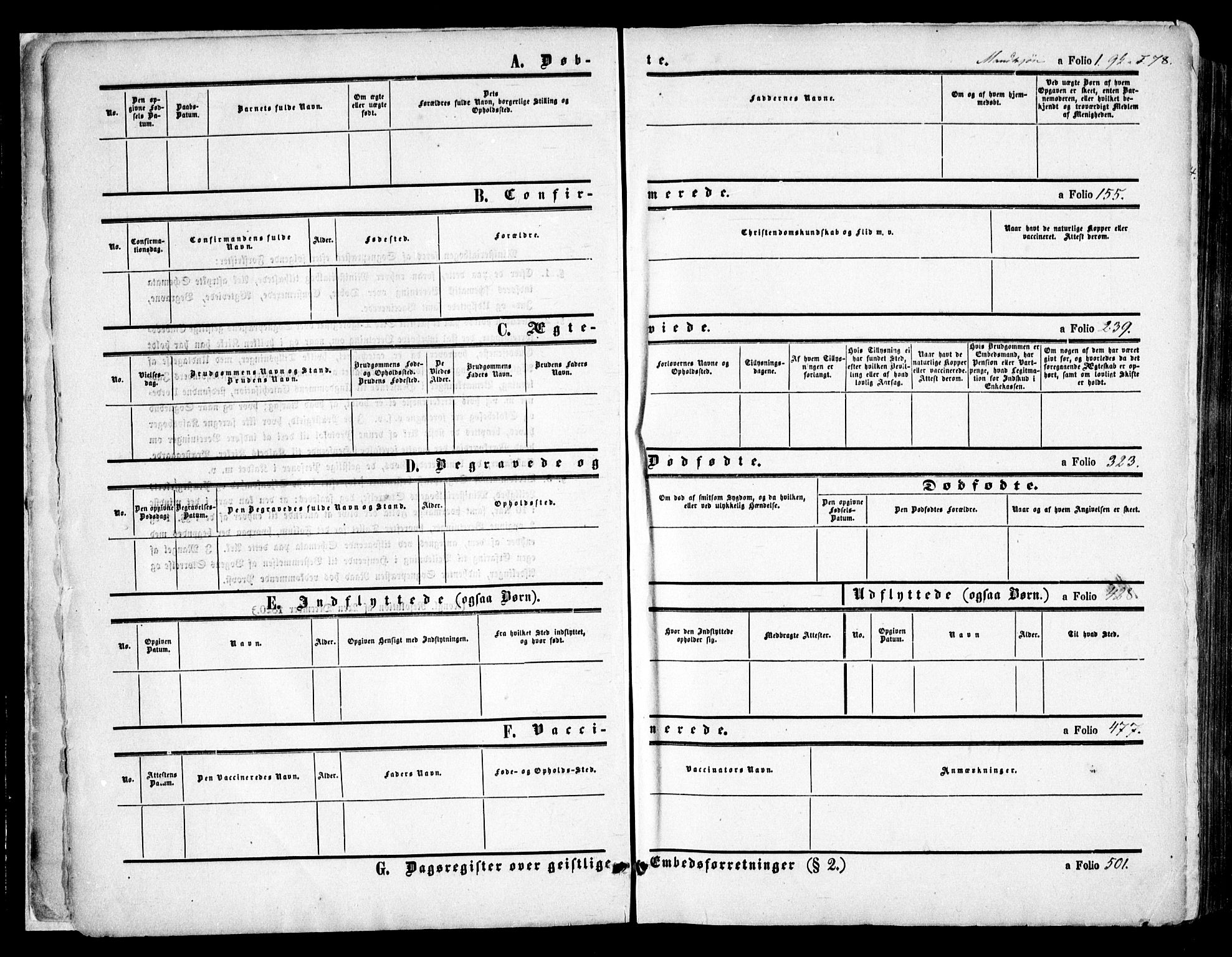 Arendal sokneprestkontor, Trefoldighet, AV/SAK-1111-0040/F/Fa/L0006: Parish register (official) no. A 6, 1855-1868