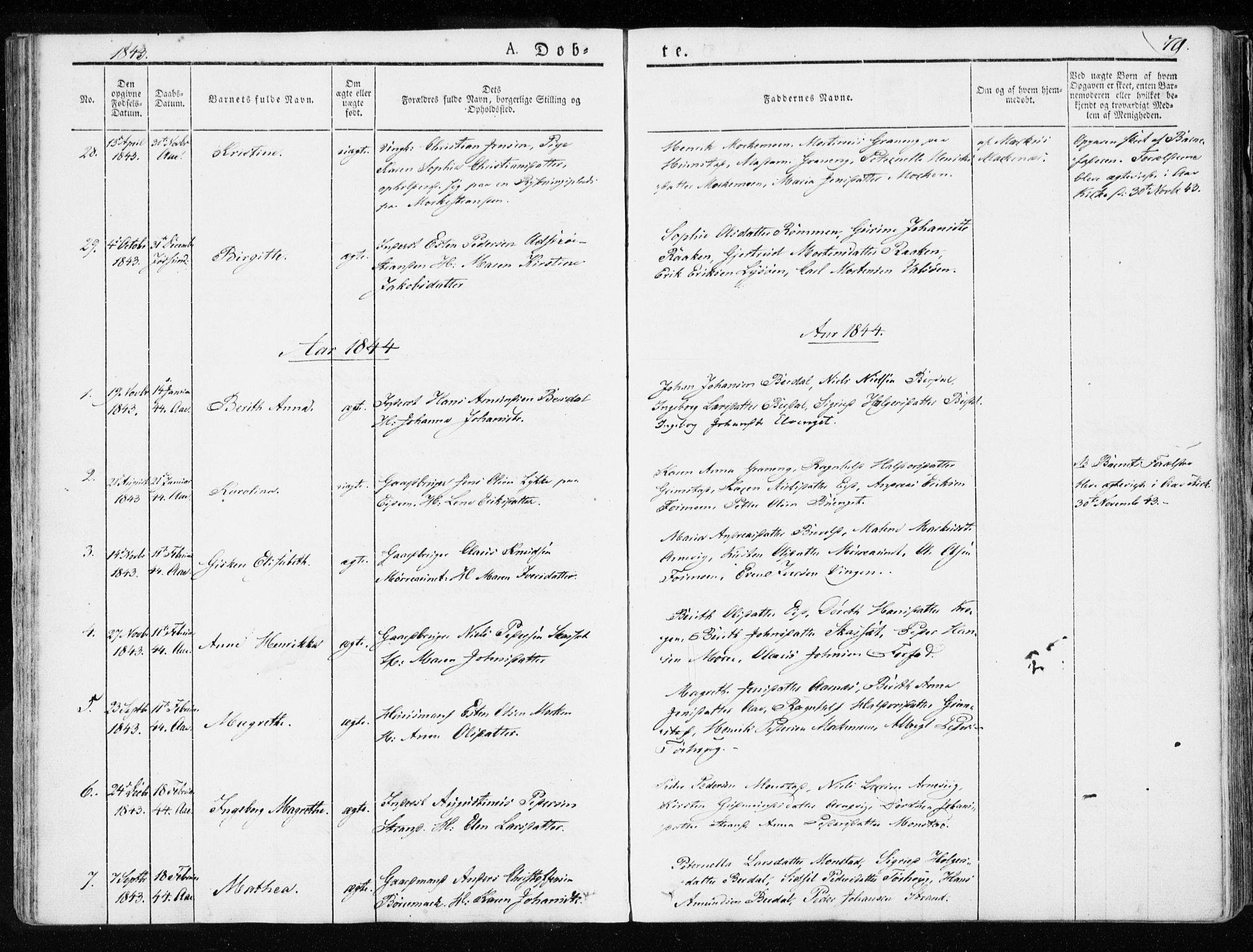 Ministerialprotokoller, klokkerbøker og fødselsregistre - Sør-Trøndelag, SAT/A-1456/655/L0676: Parish register (official) no. 655A05, 1830-1847, p. 79