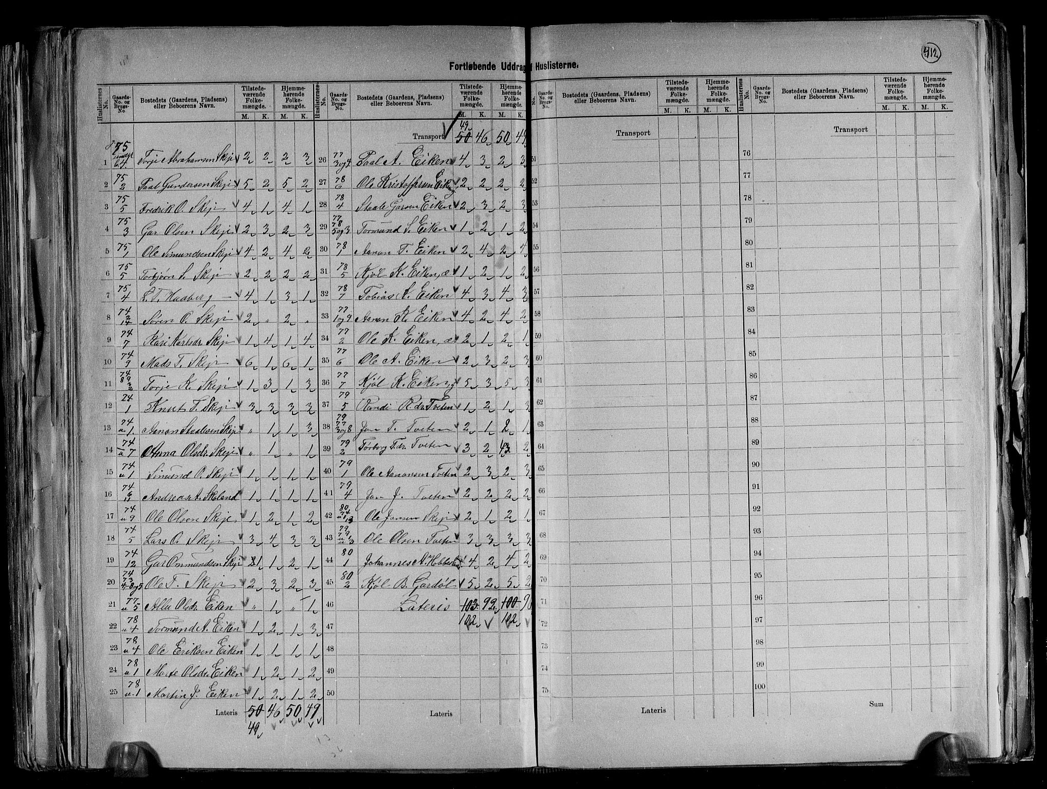 RA, 1891 census for 1034 Hægebostad, 1891, p. 16