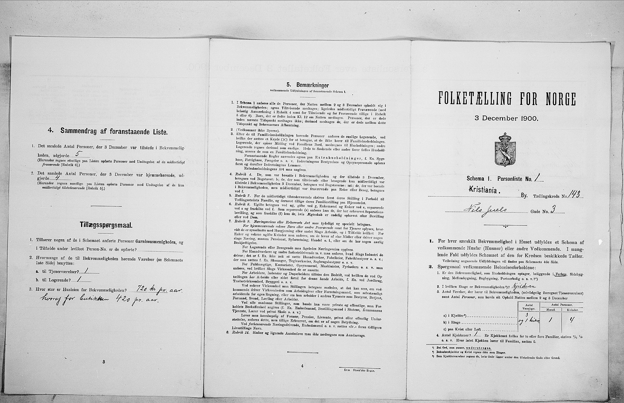 SAO, 1900 census for Kristiania, 1900, p. 63683