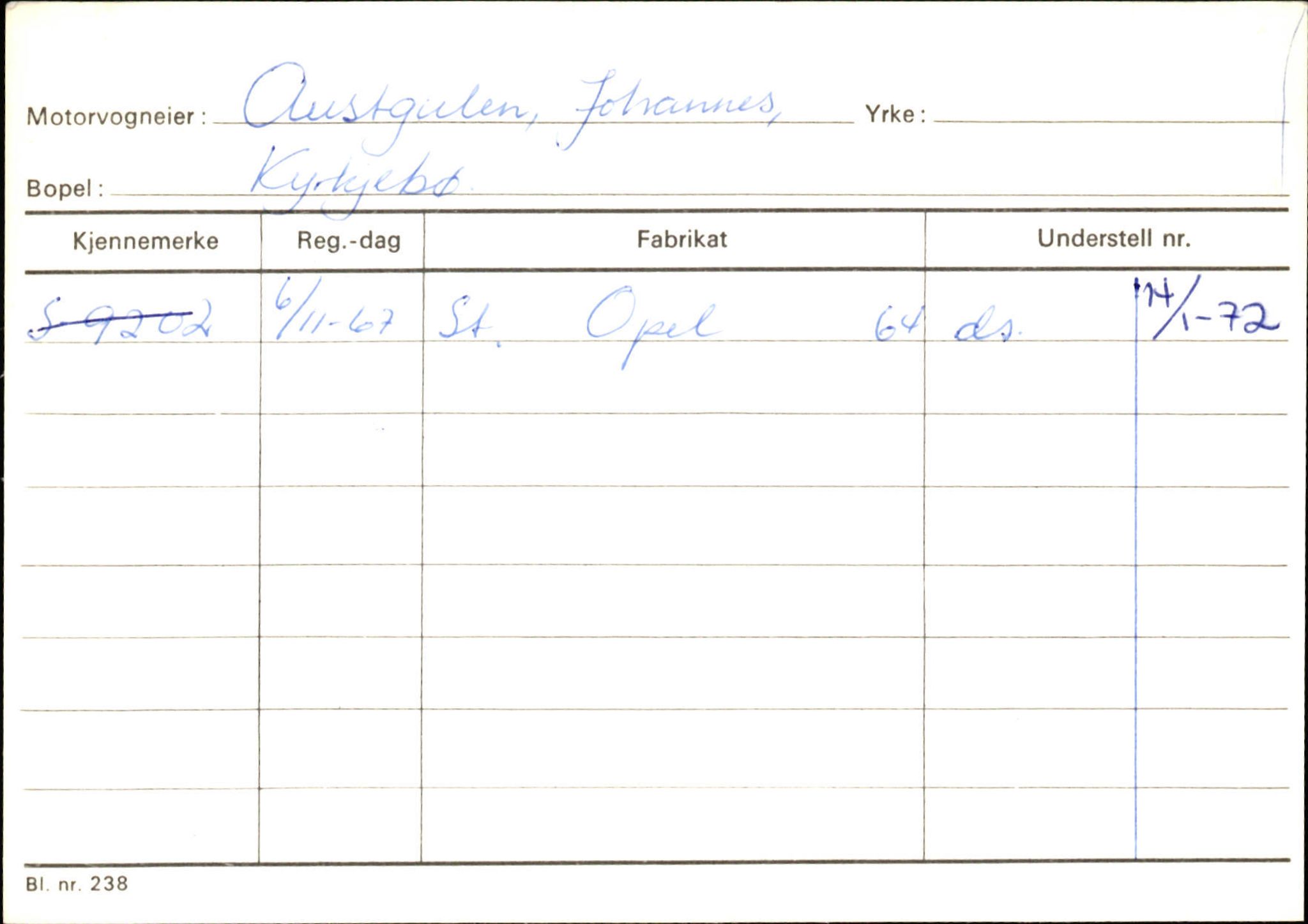 Statens vegvesen, Sogn og Fjordane vegkontor, AV/SAB-A-5301/4/F/L0130: Eigarregister Eid T-Å. Høyanger A-O, 1945-1975, p. 411