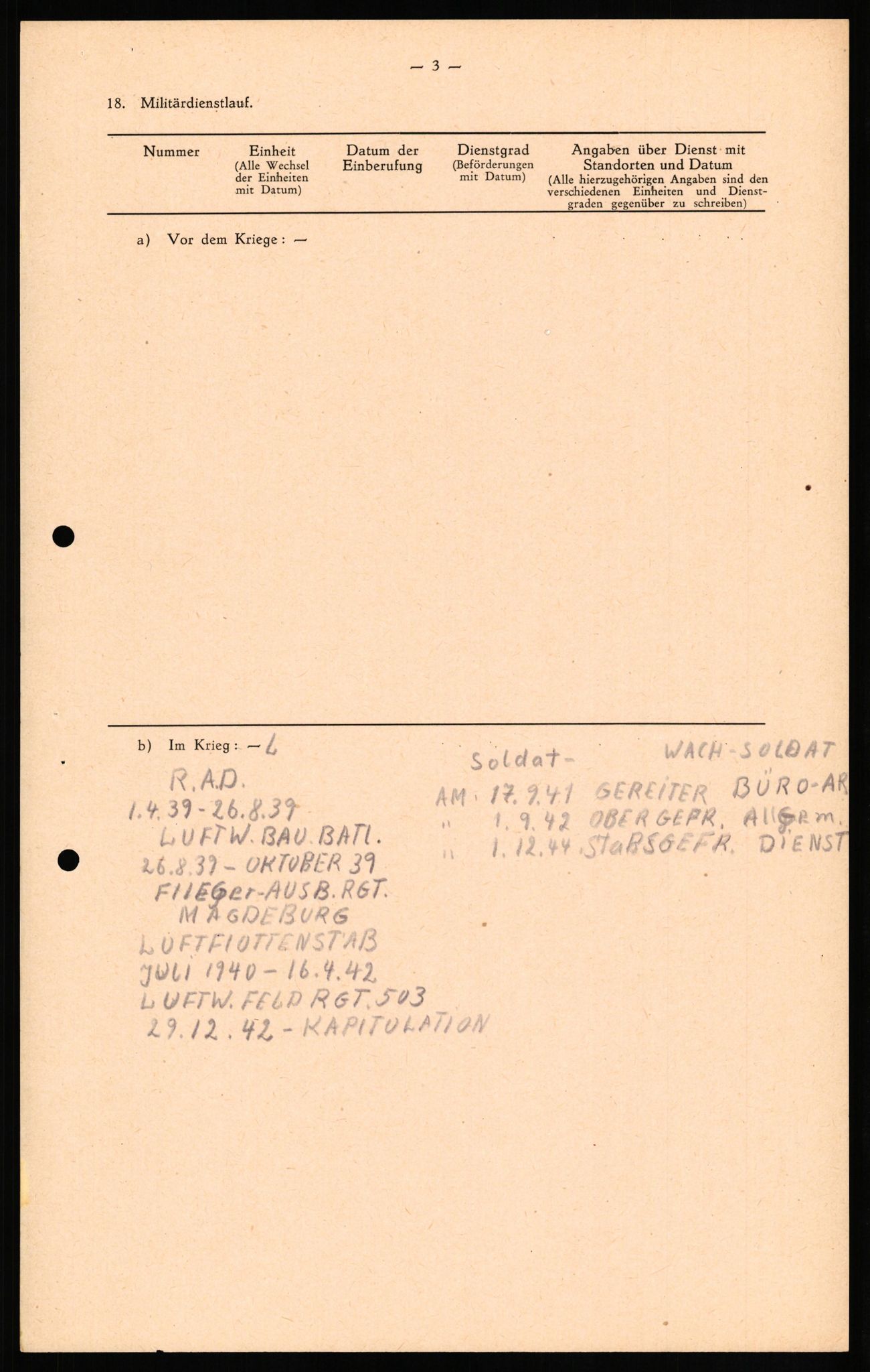 Forsvaret, Forsvarets overkommando II, AV/RA-RAFA-3915/D/Db/L0020: CI Questionaires. Tyske okkupasjonsstyrker i Norge. Tyskere., 1945-1946, p. 178