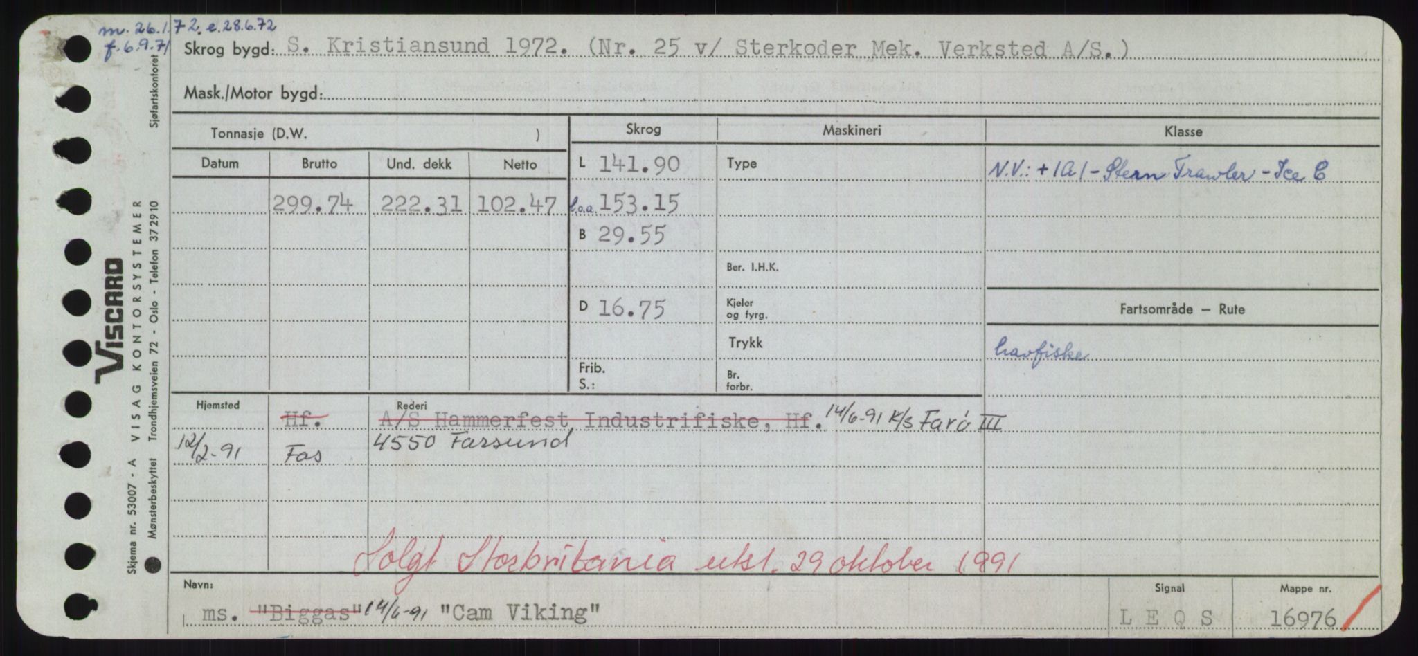 Sjøfartsdirektoratet med forløpere, Skipsmålingen, RA/S-1627/H/Hd/L0008: Fartøy, C-D, p. 5