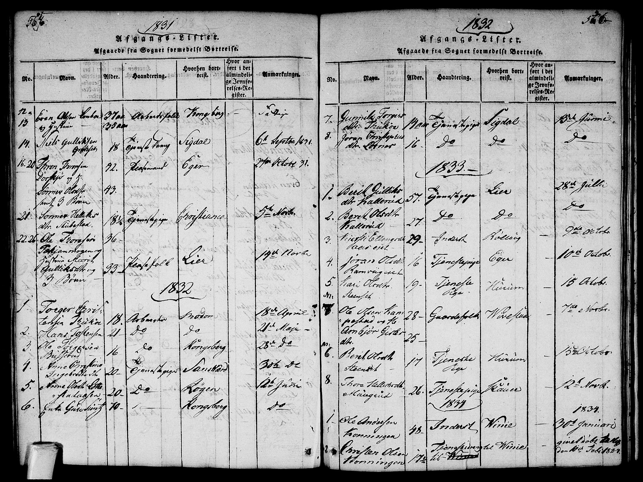 Flesberg kirkebøker, AV/SAKO-A-18/G/Ga/L0001: Parish register (copy) no. I 1, 1816-1834, p. 565-566