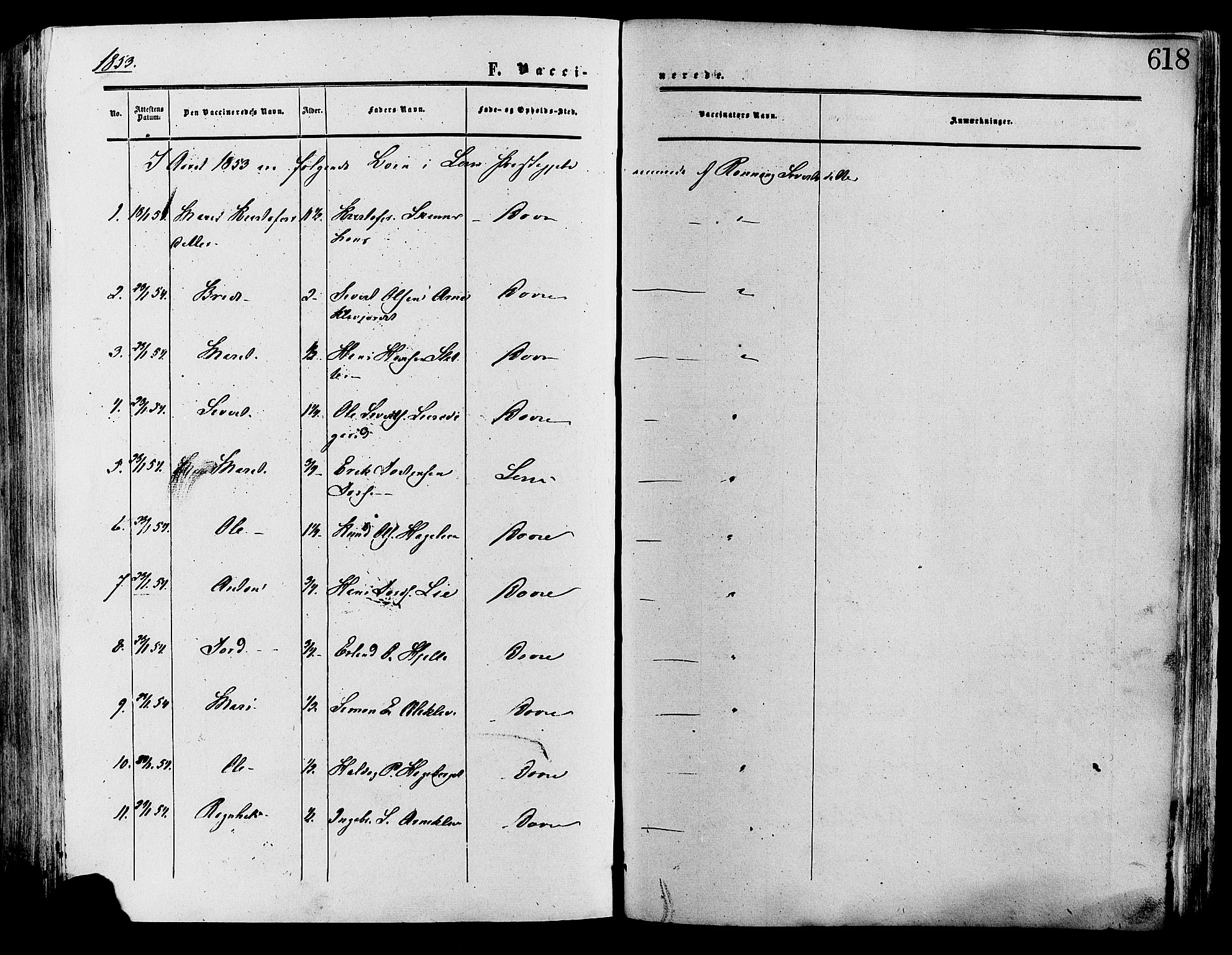 Lesja prestekontor, SAH/PREST-068/H/Ha/Haa/L0008: Parish register (official) no. 8, 1854-1880, p. 618