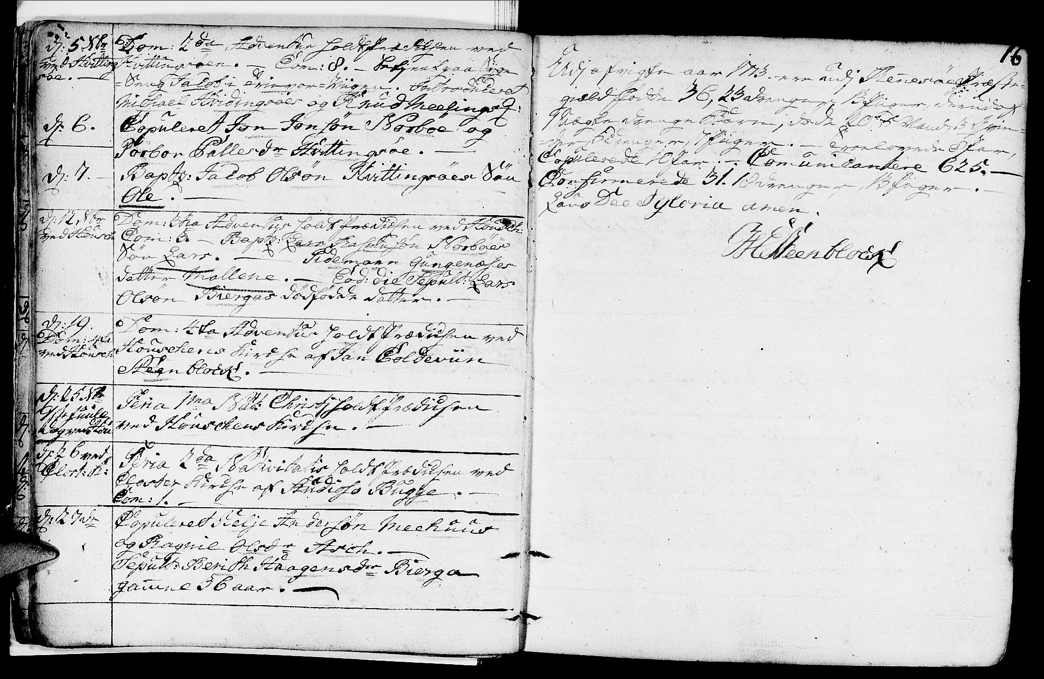 Rennesøy sokneprestkontor, SAST/A -101827/H/Ha/Haa/L0003: Parish register (official) no. A 3, 1772-1815, p. 16