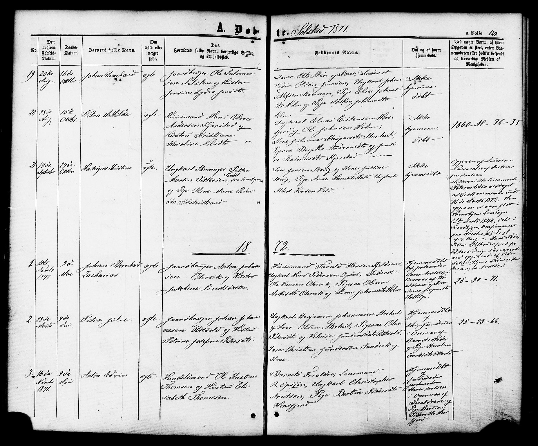 Ministerialprotokoller, klokkerbøker og fødselsregistre - Nordland, AV/SAT-A-1459/810/L0147: Parish register (official) no. 810A08 /2, 1862-1874, p. 128