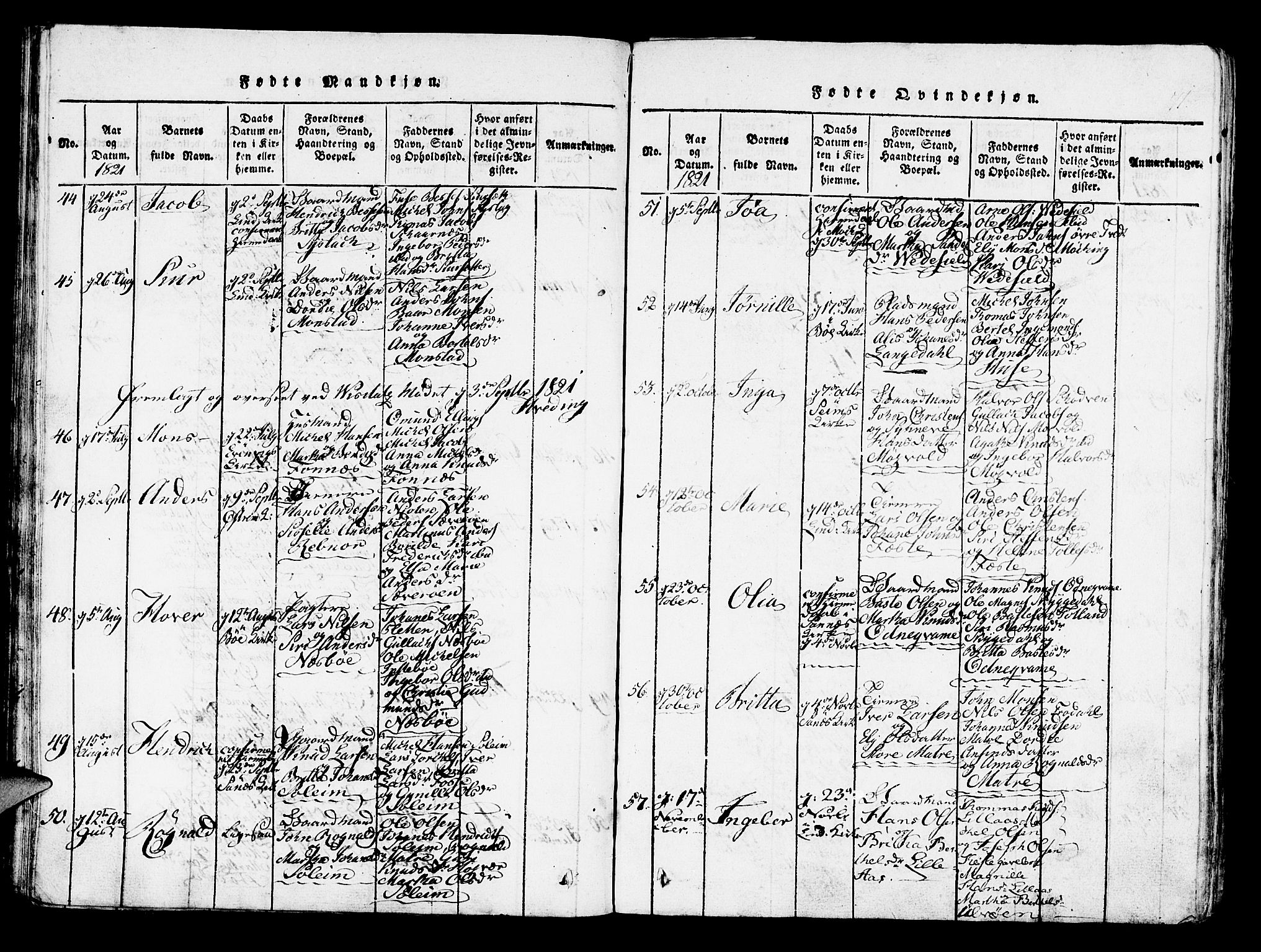 Lindås Sokneprestembete, SAB/A-76701/H/Haa: Parish register (official) no. A 7, 1816-1823, p. 71