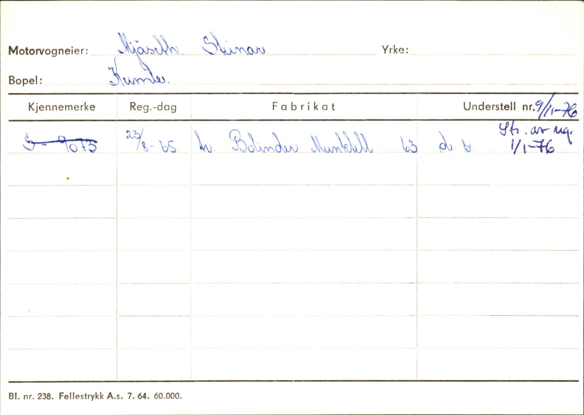 Statens vegvesen, Sogn og Fjordane vegkontor, AV/SAB-A-5301/4/F/L0132: Eigarregister Askvoll A-Å. Balestrand A-Å, 1945-1975, p. 864