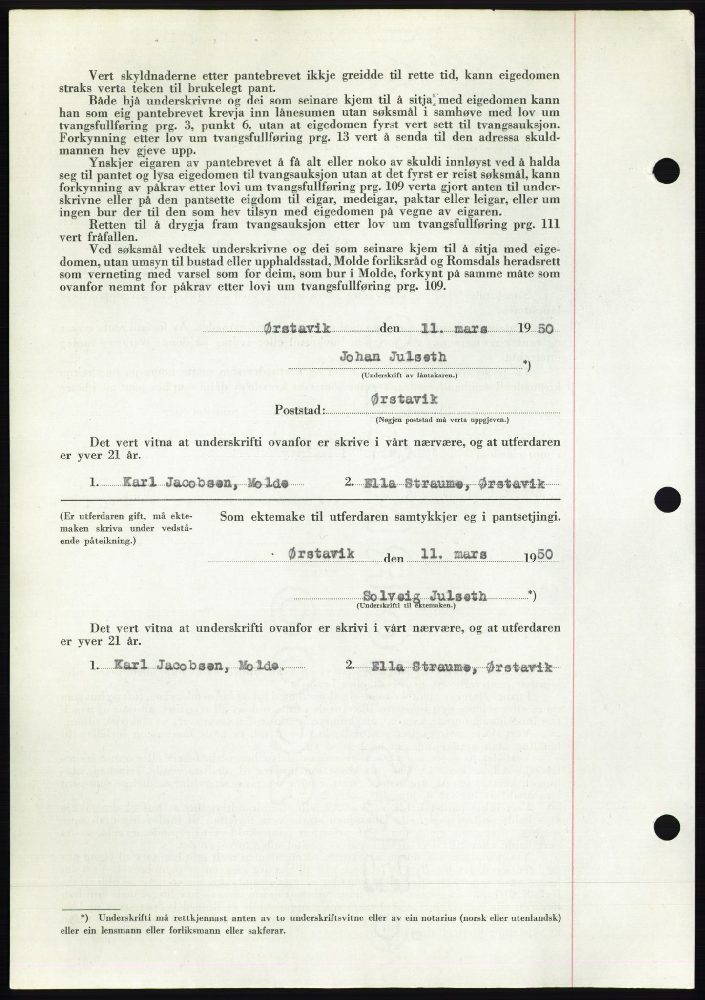 Romsdal sorenskriveri, AV/SAT-A-4149/1/2/2C: Mortgage book no. B5, 1949-1950, Diary no: : 1204/1950