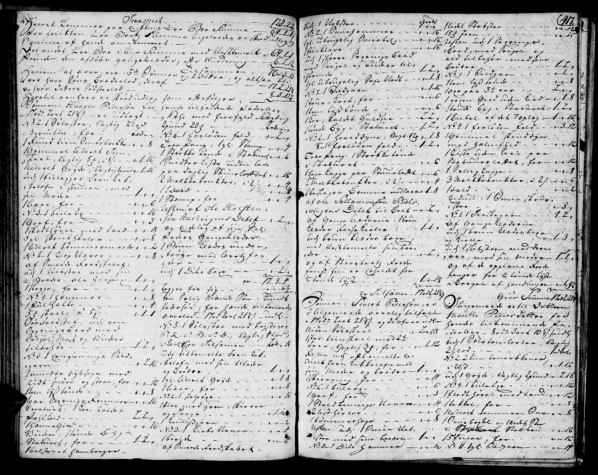 Namdal sorenskriveri, AV/SAT-A-4133/1/3/3A/L0007: Skifteprotokoll, 1743-1757, p. 416b-417a