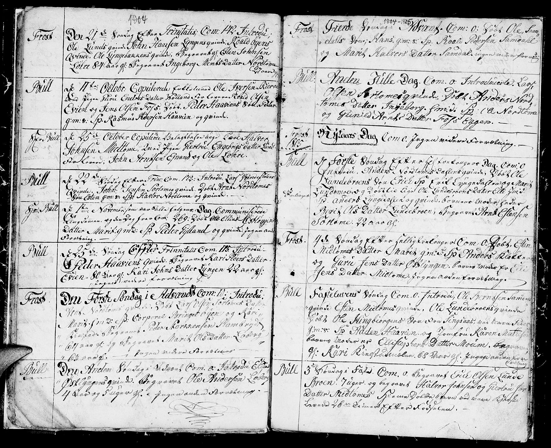 Ministerialprotokoller, klokkerbøker og fødselsregistre - Sør-Trøndelag, SAT/A-1456/692/L1106: Parish register (copy) no. 692C01, 1802-1808