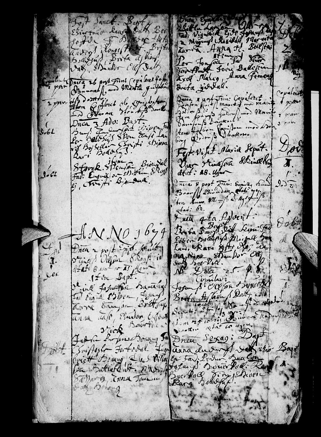 Os sokneprestembete, SAB/A-99929: Parish register (official) no. A 3, 1669-1760, p. 4