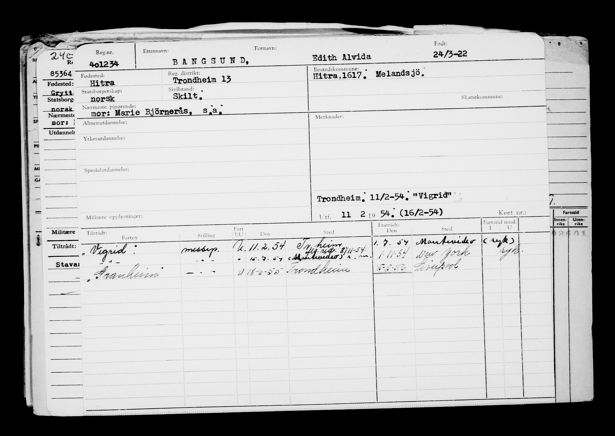 Direktoratet for sjømenn, AV/RA-S-3545/G/Gb/L0204: Hovedkort, 1922, p. 386