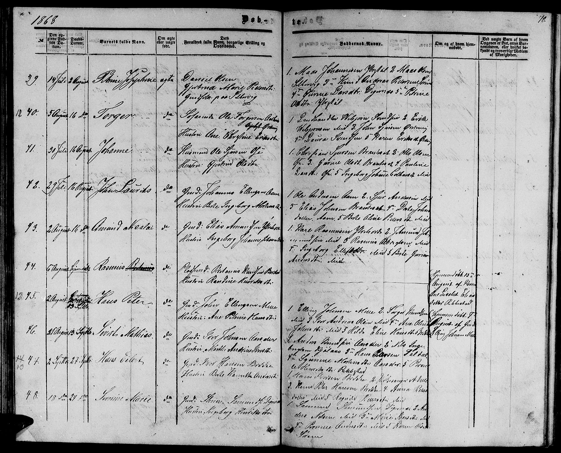 Ministerialprotokoller, klokkerbøker og fødselsregistre - Møre og Romsdal, AV/SAT-A-1454/513/L0188: Parish register (copy) no. 513C02, 1865-1882, p. 70