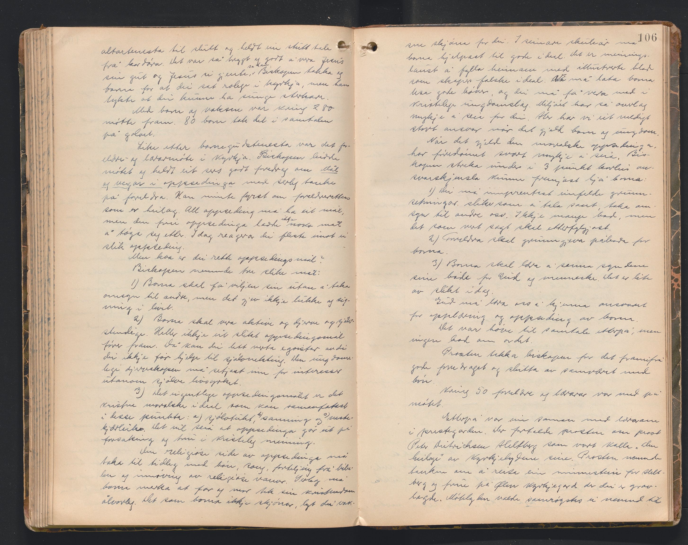 Søndre Sunnhordland prosti, AV/SAB-A-99913/F/L0002: Visitasprotokoll, 1895-1967, p. 105b-106a