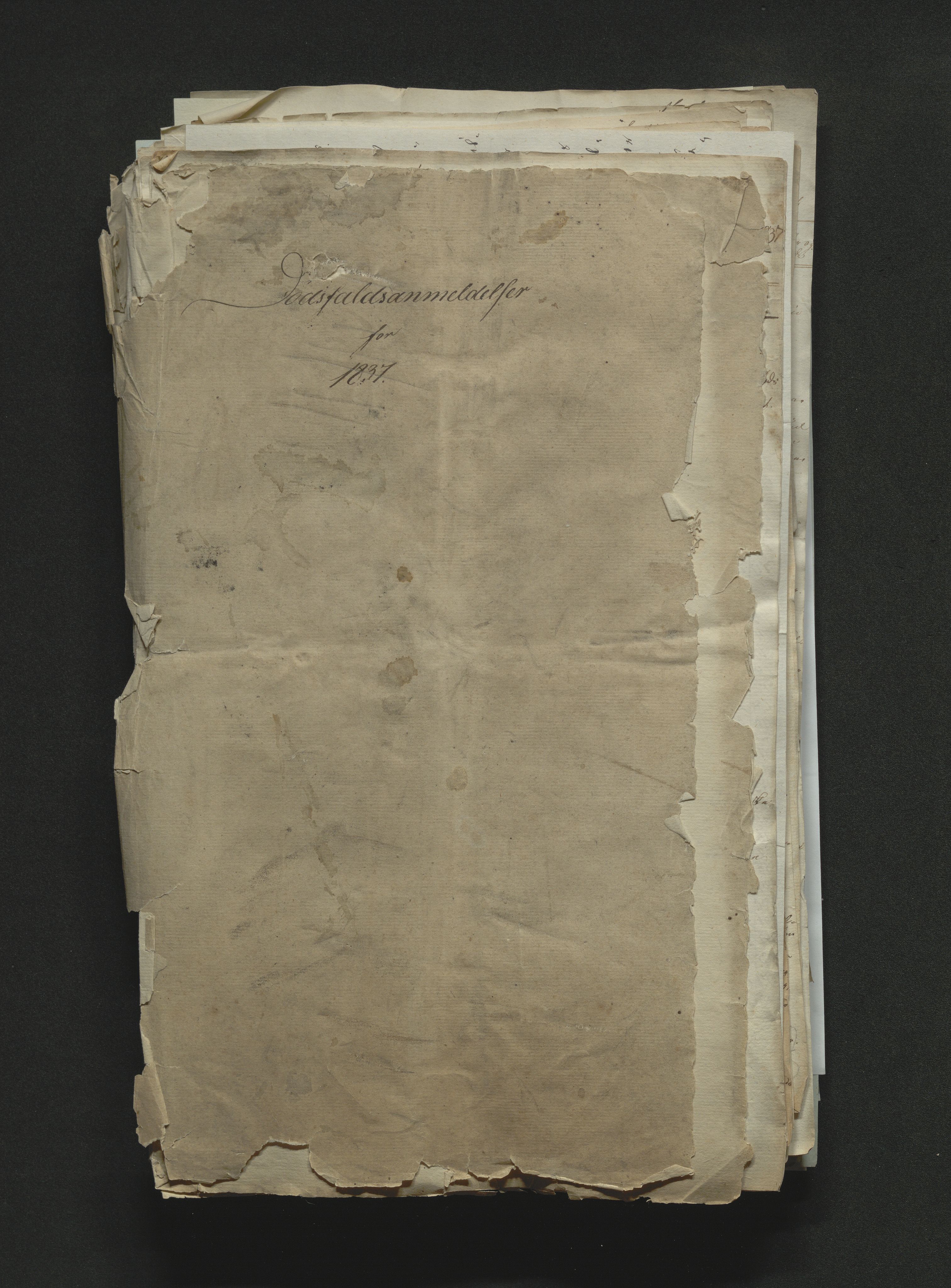 Eiker, Modum og Sigdal sorenskriveri, AV/SAKO-A-123/H/Ha/Hab/L0005: Dødsfallsmeldinger, 1837-1840