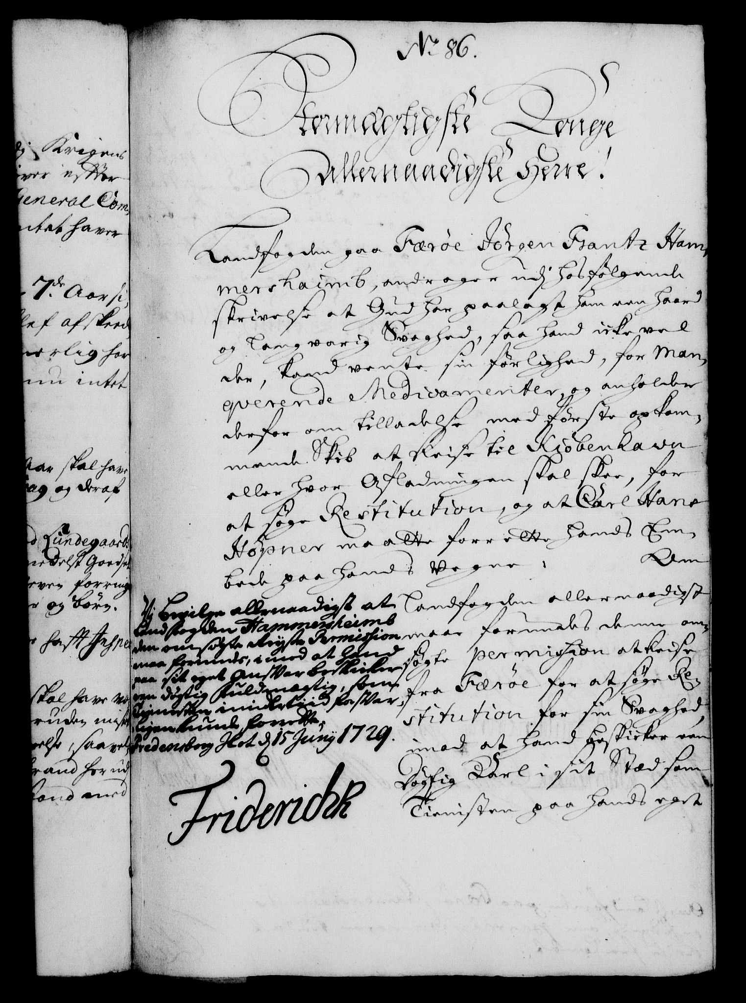 Rentekammeret, Kammerkanselliet, RA/EA-3111/G/Gf/Gfa/L0012: Norsk relasjons- og resolusjonsprotokoll (merket RK 52.12), 1729, p. 454
