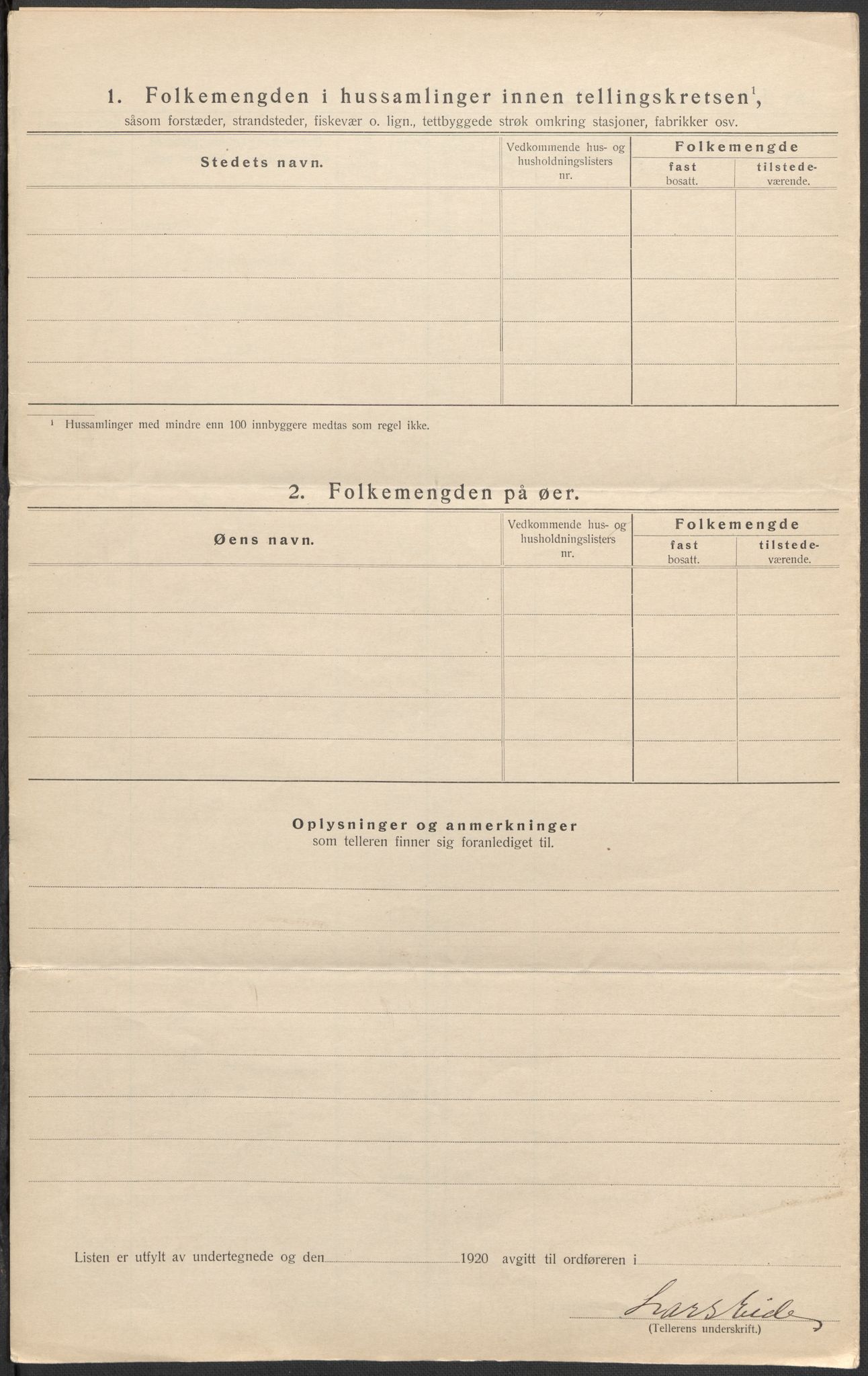 SAB, 1920 census for Bruvik, 1920, p. 43