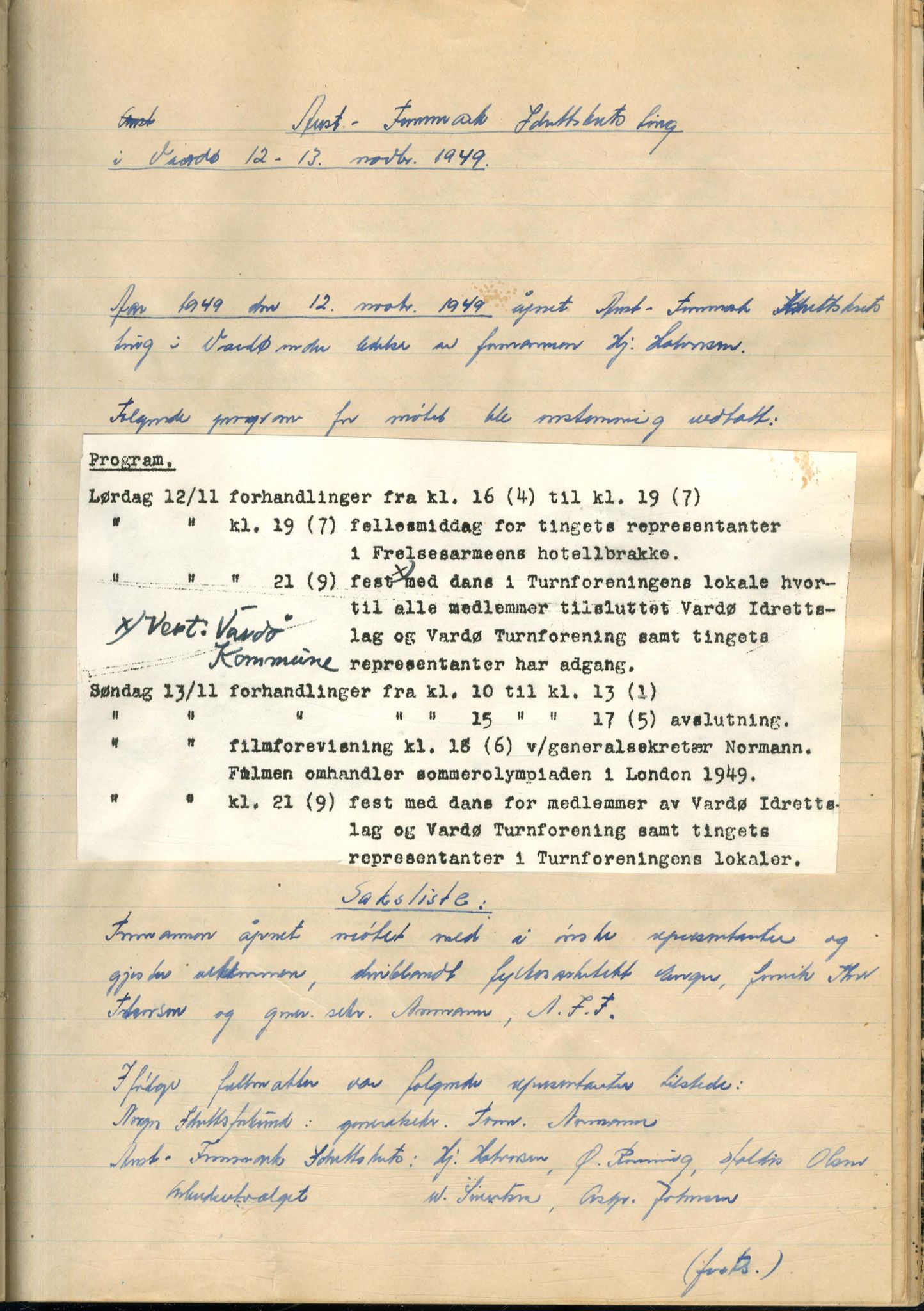 Aust-Finnmark Idrettskrets , FMFB/A-1041/A/L0001: Møteprotokoll for interimstyre, 1945-1951, p. 132