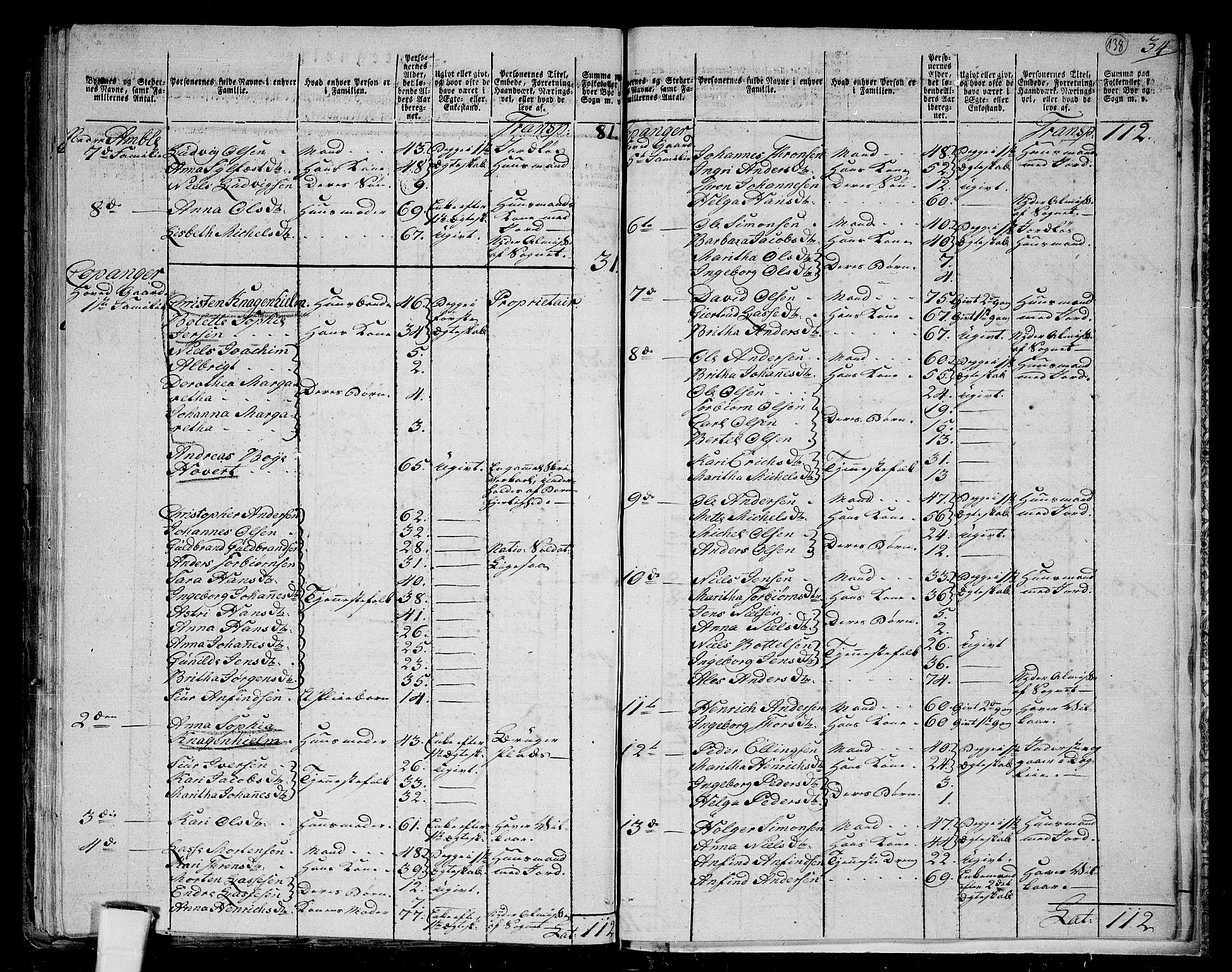 RA, 1801 census for 1420P Sogndal, 1801, p. 137b-138a