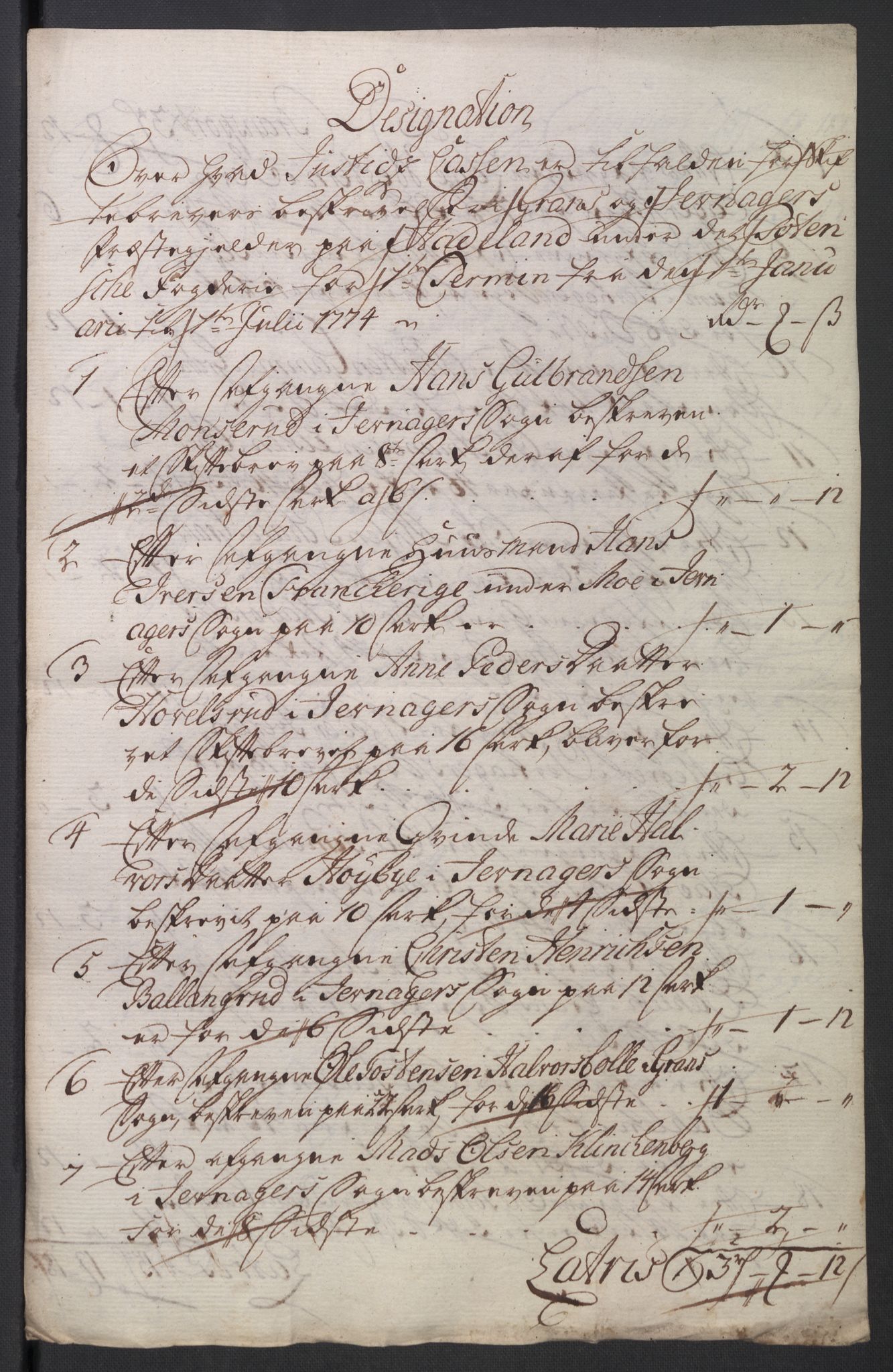 Rentekammeret inntil 1814, Reviderte regnskaper, Mindre regnskaper, AV/RA-EA-4068/Rb/L0014: Opplands amt, 1771-1779, p. 281