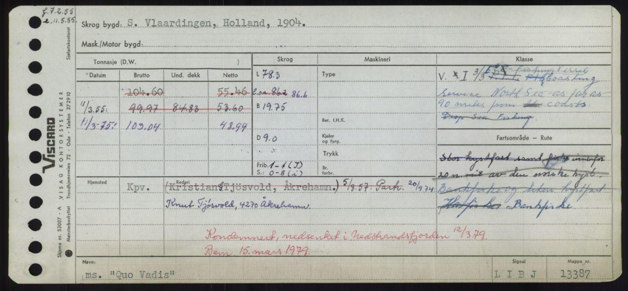 Sjøfartsdirektoratet med forløpere, Skipsmålingen, RA/S-1627/H/Hd/L0030: Fartøy, Q-Riv, p. 19