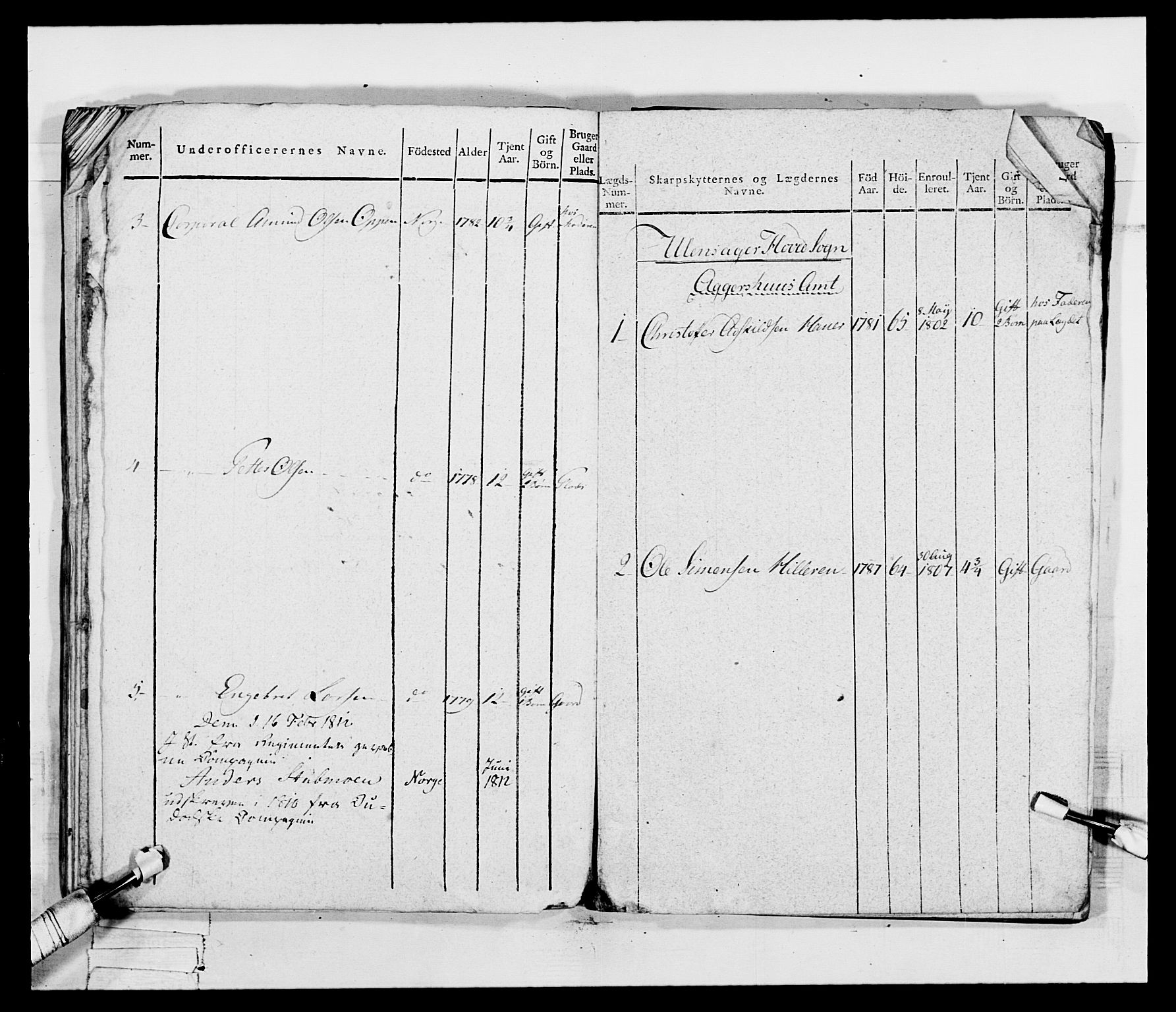 Generalitets- og kommissariatskollegiet, Det kongelige norske kommissariatskollegium, AV/RA-EA-5420/E/Eh/L0048: Akershusiske skarpskytterregiment, 1812, p. 276