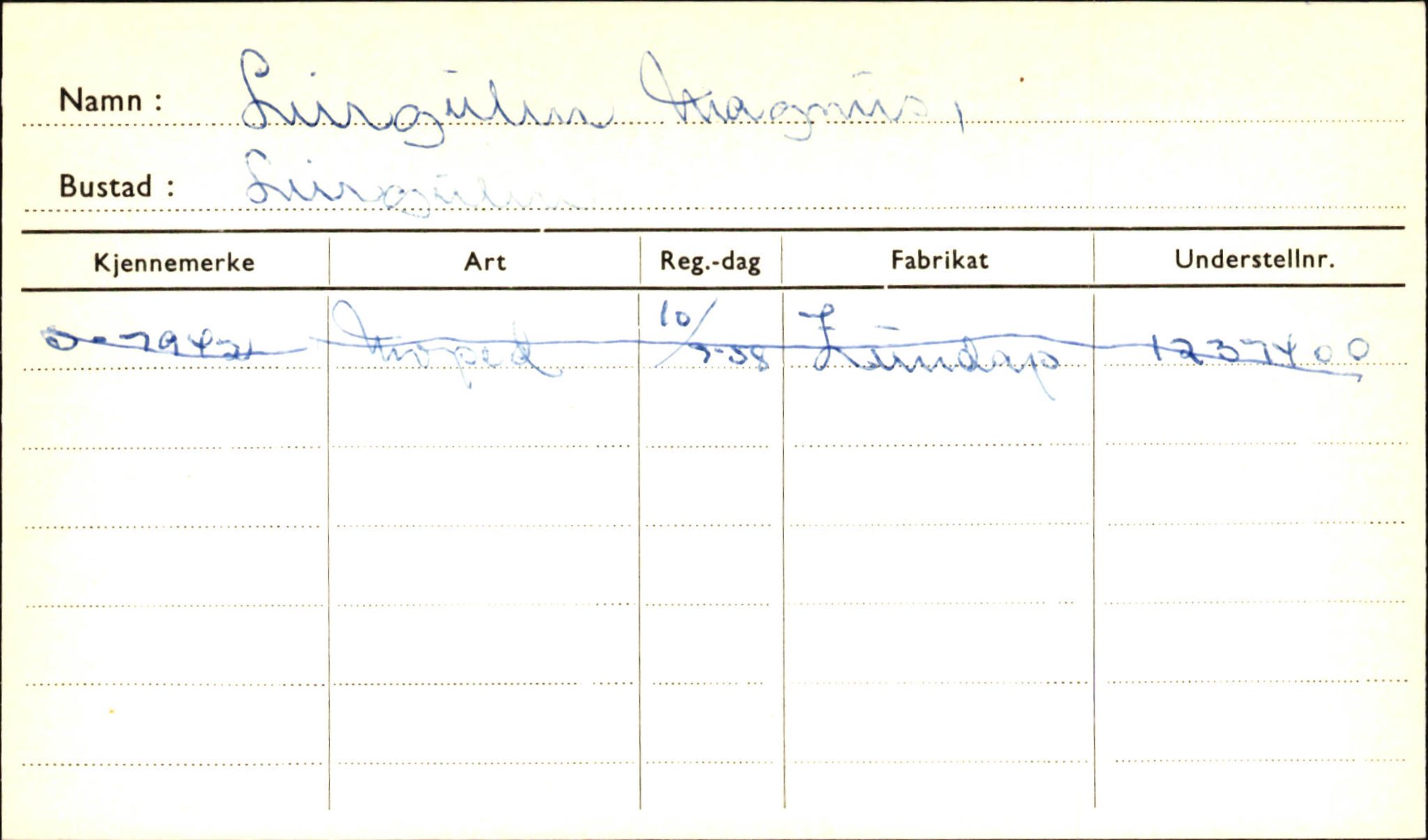 Statens vegvesen, Sogn og Fjordane vegkontor, SAB/A-5301/4/F/L0001B: Eigarregister Fjordane til 1.6.1961, 1930-1961, p. 474