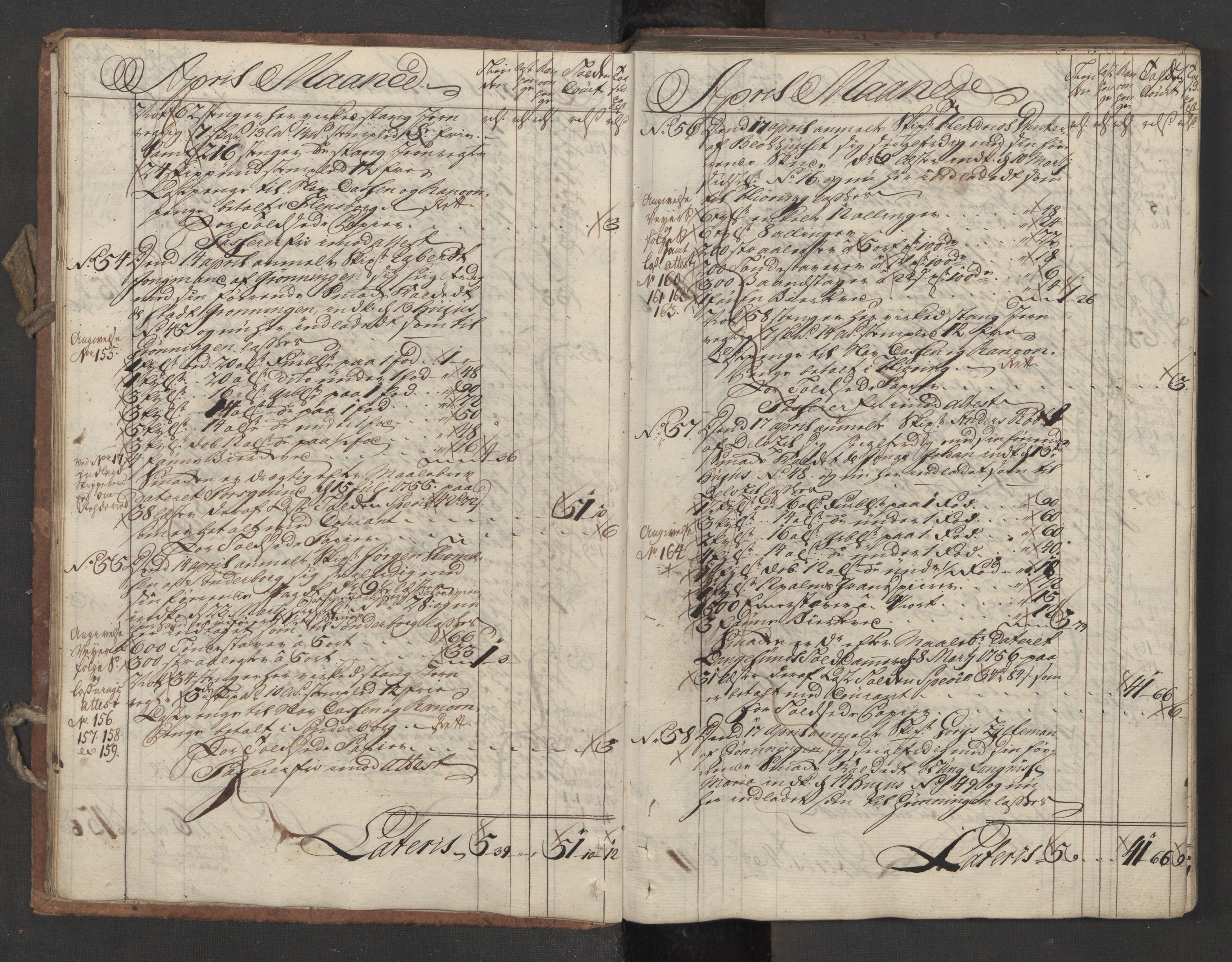 Generaltollkammeret, tollregnskaper, RA/EA-5490/R12/L0029/0001: Tollregnskaper Langesund / Utgående hovedtollbok, 1756, p. 16b-17a