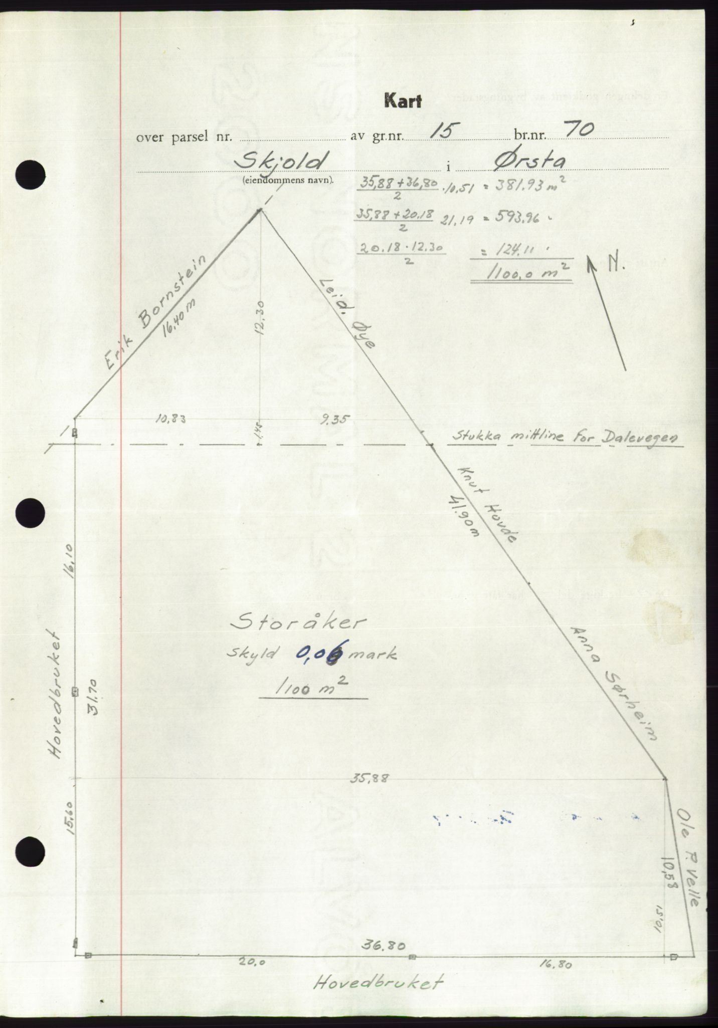 Søre Sunnmøre sorenskriveri, AV/SAT-A-4122/1/2/2C/L0085: Mortgage book no. 11A, 1949-1949, Diary no: : 2233/1949