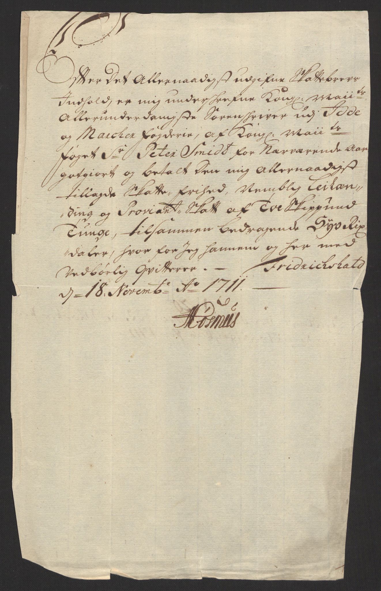 Rentekammeret inntil 1814, Reviderte regnskaper, Fogderegnskap, RA/EA-4092/R01/L0020: Fogderegnskap Idd og Marker, 1711, p. 155