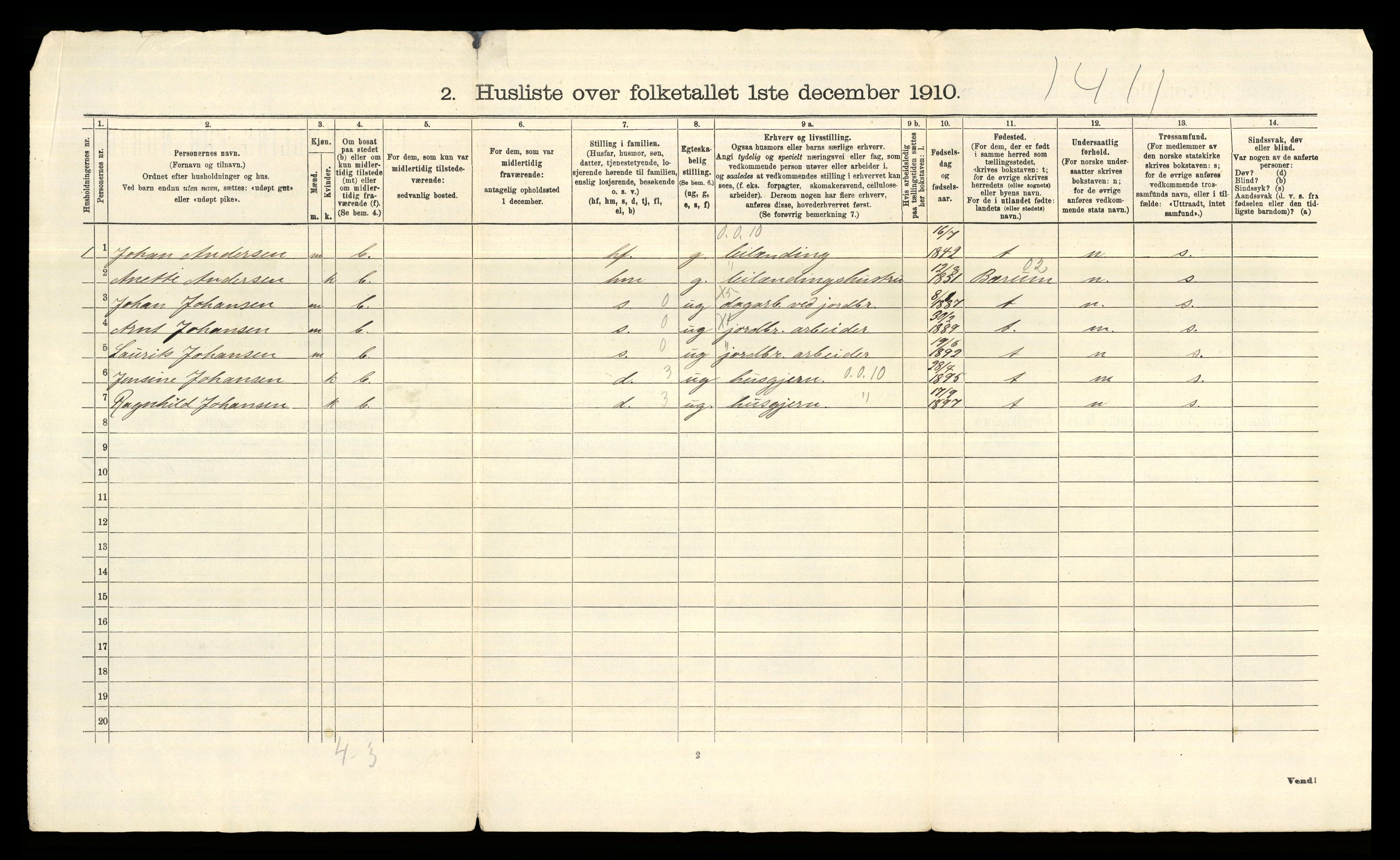 RA, 1910 census for Aker, 1910, p. 116