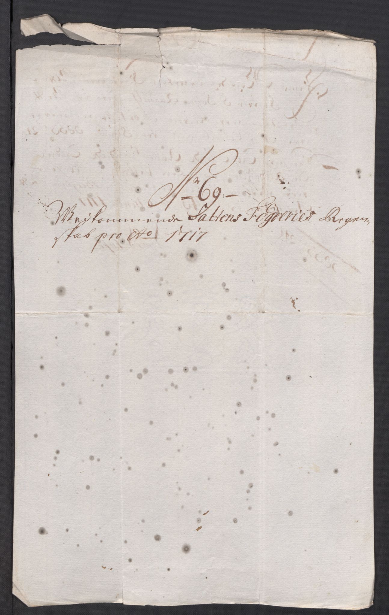 Rentekammeret inntil 1814, Reviderte regnskaper, Fogderegnskap, AV/RA-EA-4092/R66/L4587: Fogderegnskap Salten, 1717, p. 361