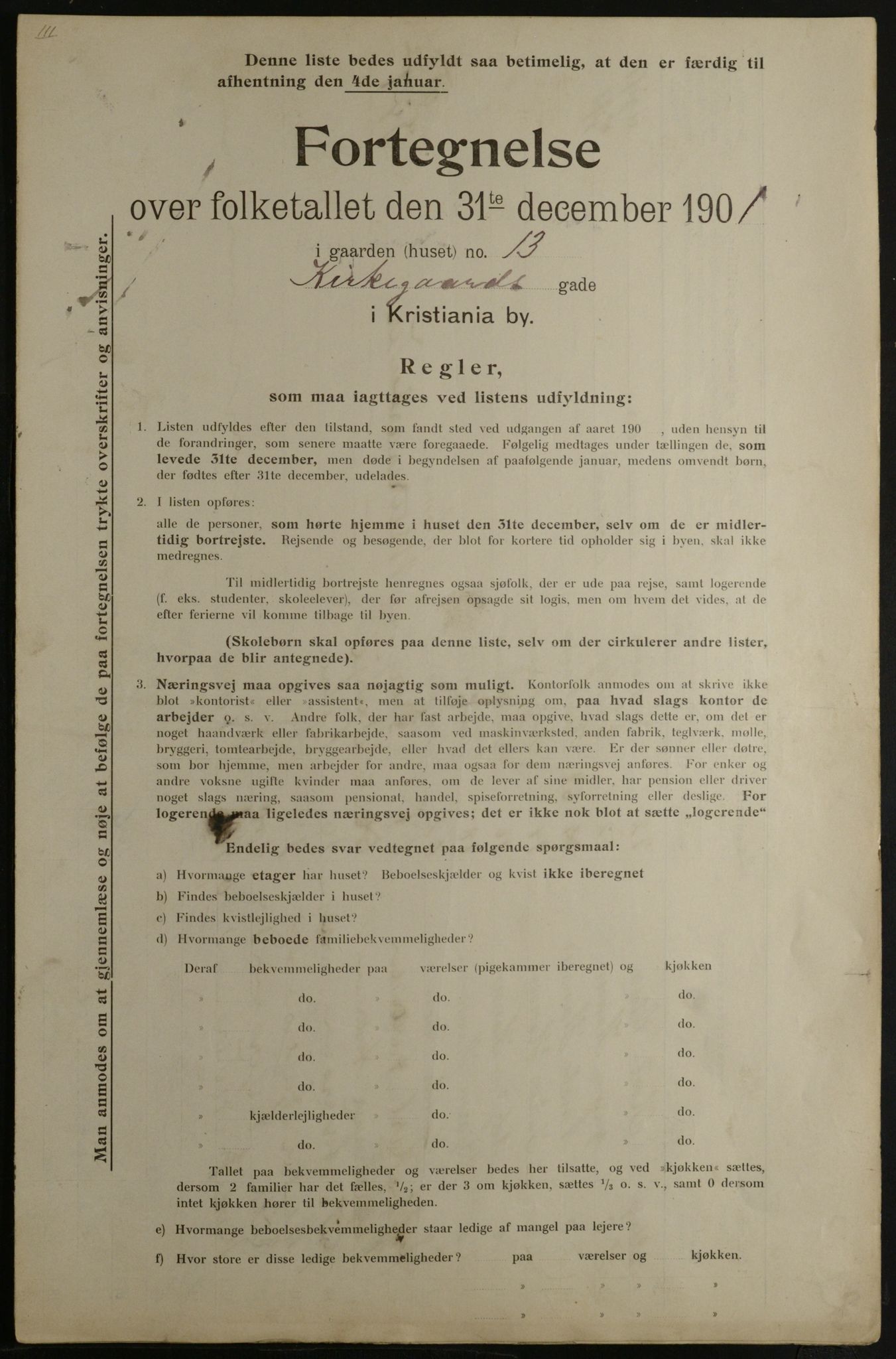 OBA, Municipal Census 1901 for Kristiania, 1901, p. 7894