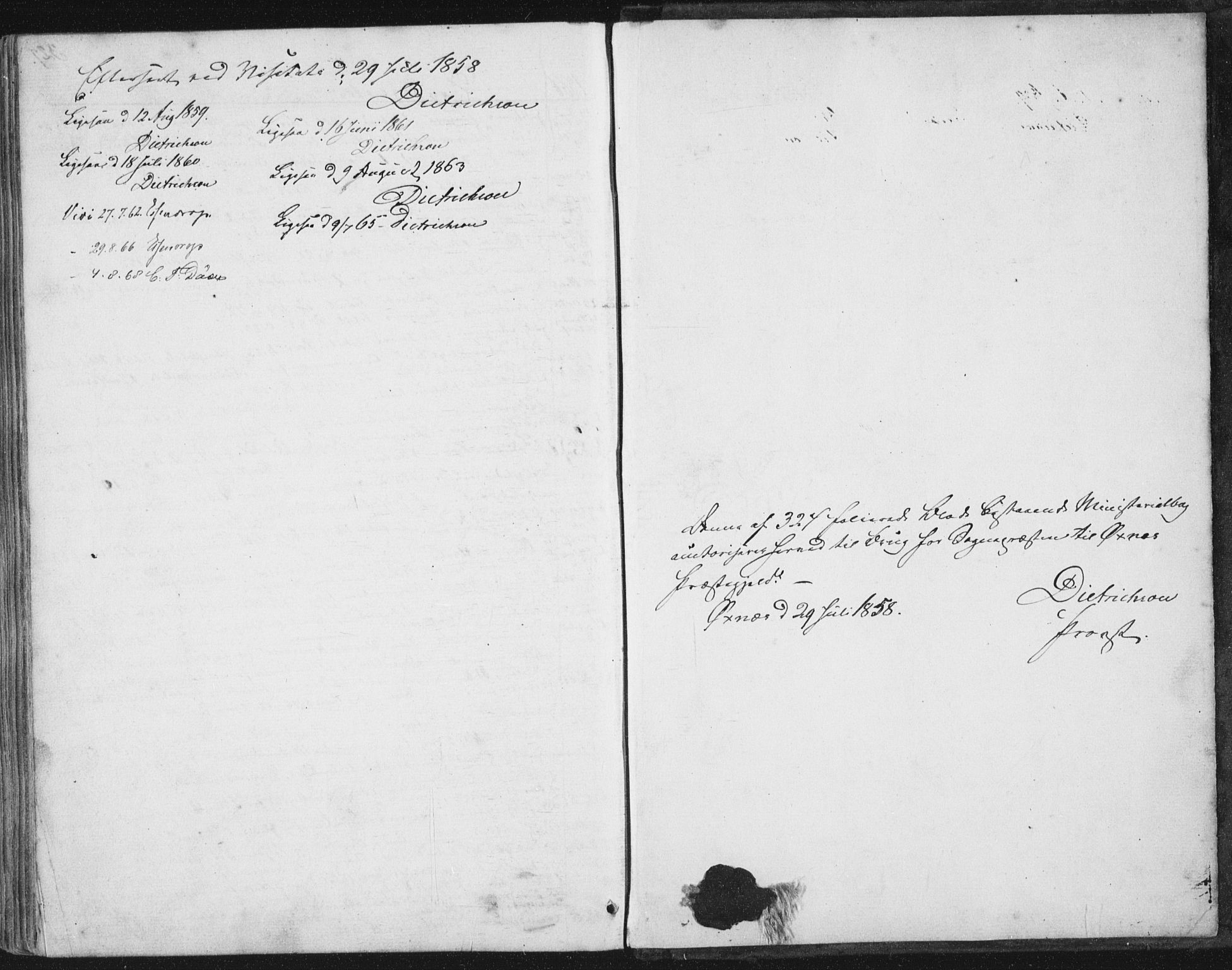 Ministerialprotokoller, klokkerbøker og fødselsregistre - Nordland, SAT/A-1459/893/L1333: Parish register (official) no. 893A06, 1858-1866